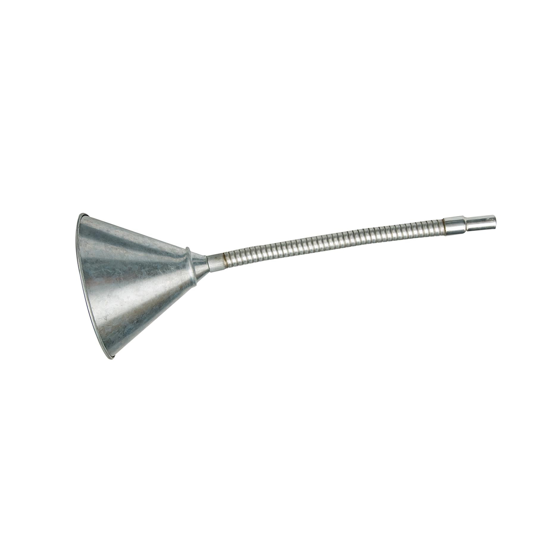 Flexible Steel Funnel - 150mm Dia. - Fitted With A Mesh Particle Filter