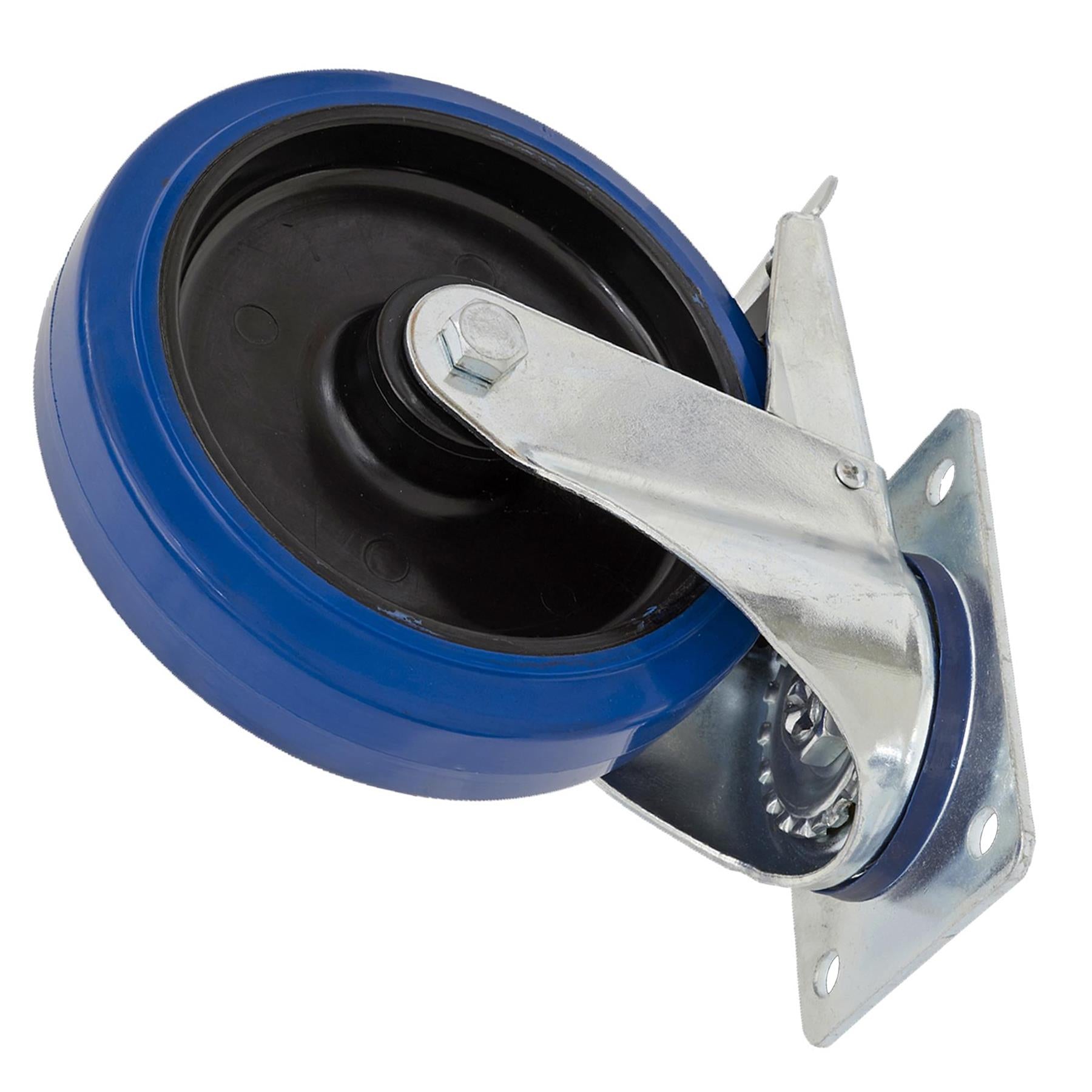 Sealey Heavy-Duty Elastic Swivel Castor Wheel With Total Lock 100m