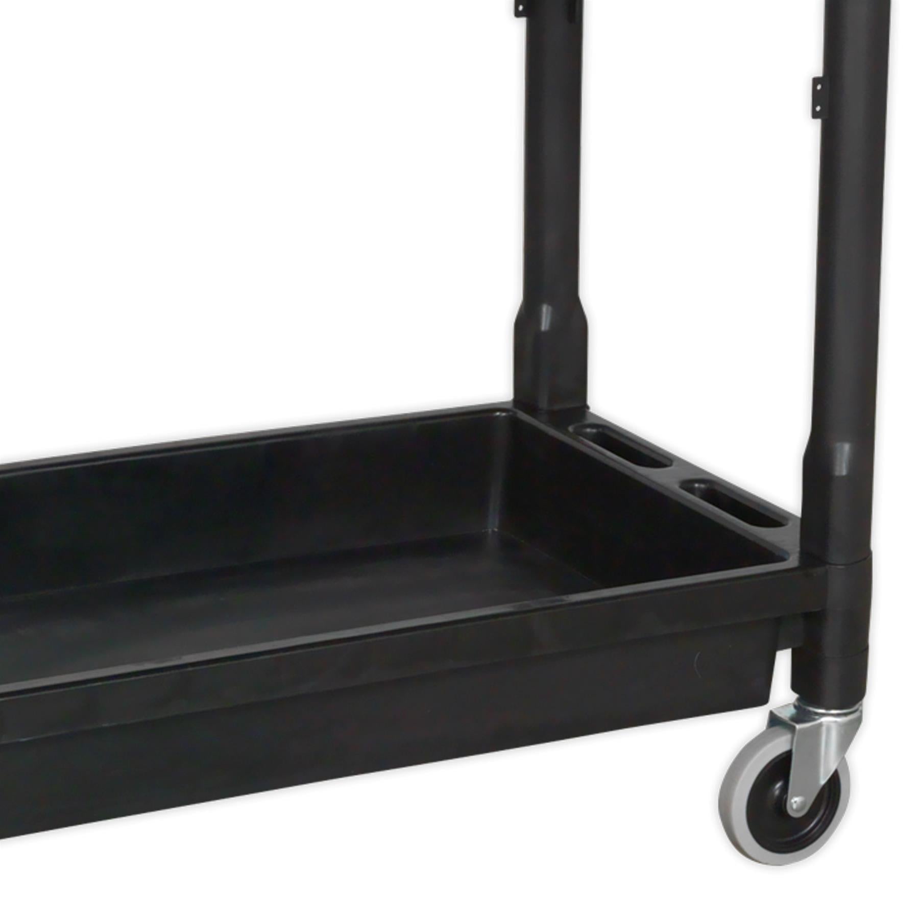 Sealey Trolley 2-Level Composite Heavy-Duty 80kg capacity per shelf