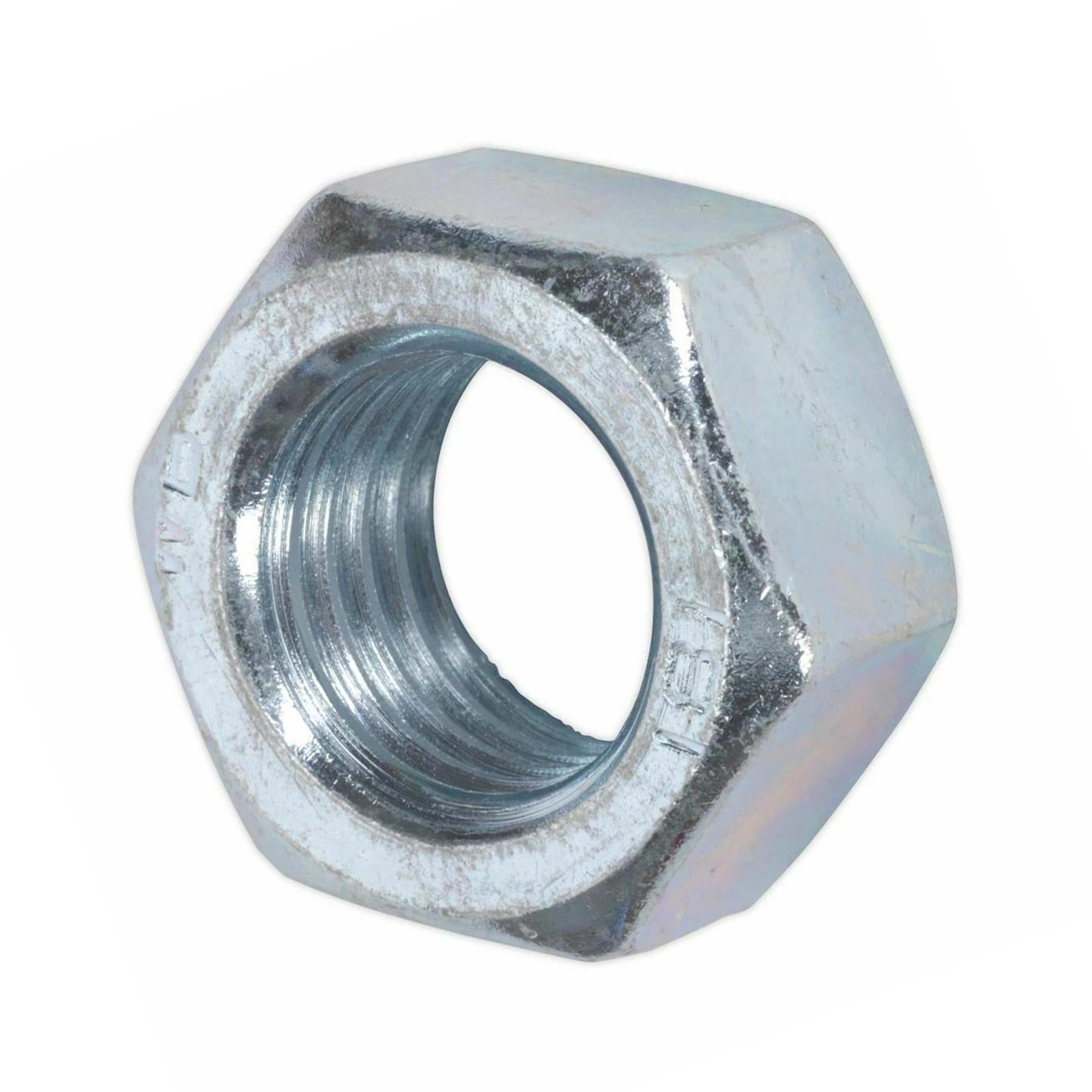 Sealey Steel Nut DIN 934 - M24 Zinc Pack of 5