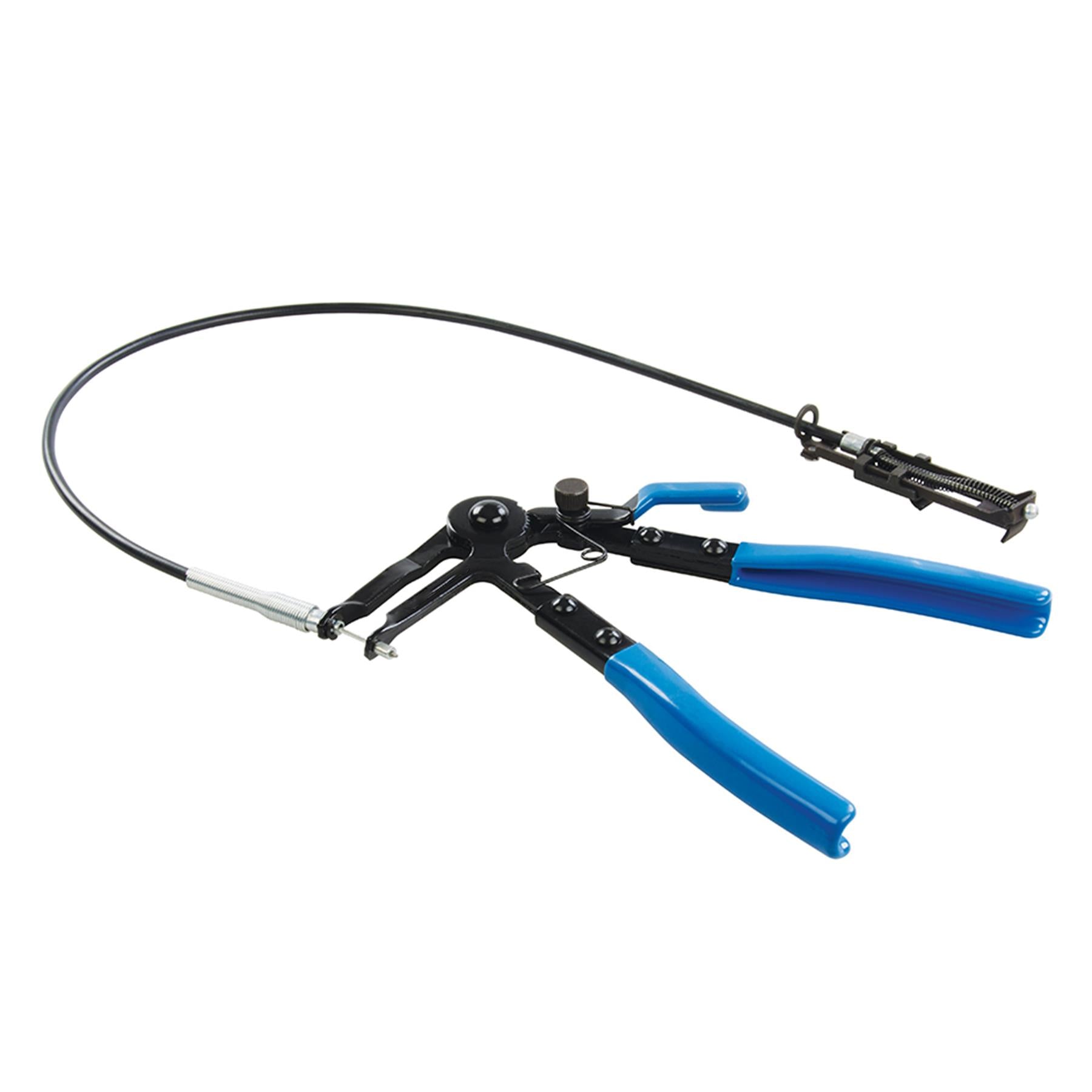 Flexible Ratchet Hose Clamp Pliers Carbon Steel Long Reach Jaws 18-54mm 610mm