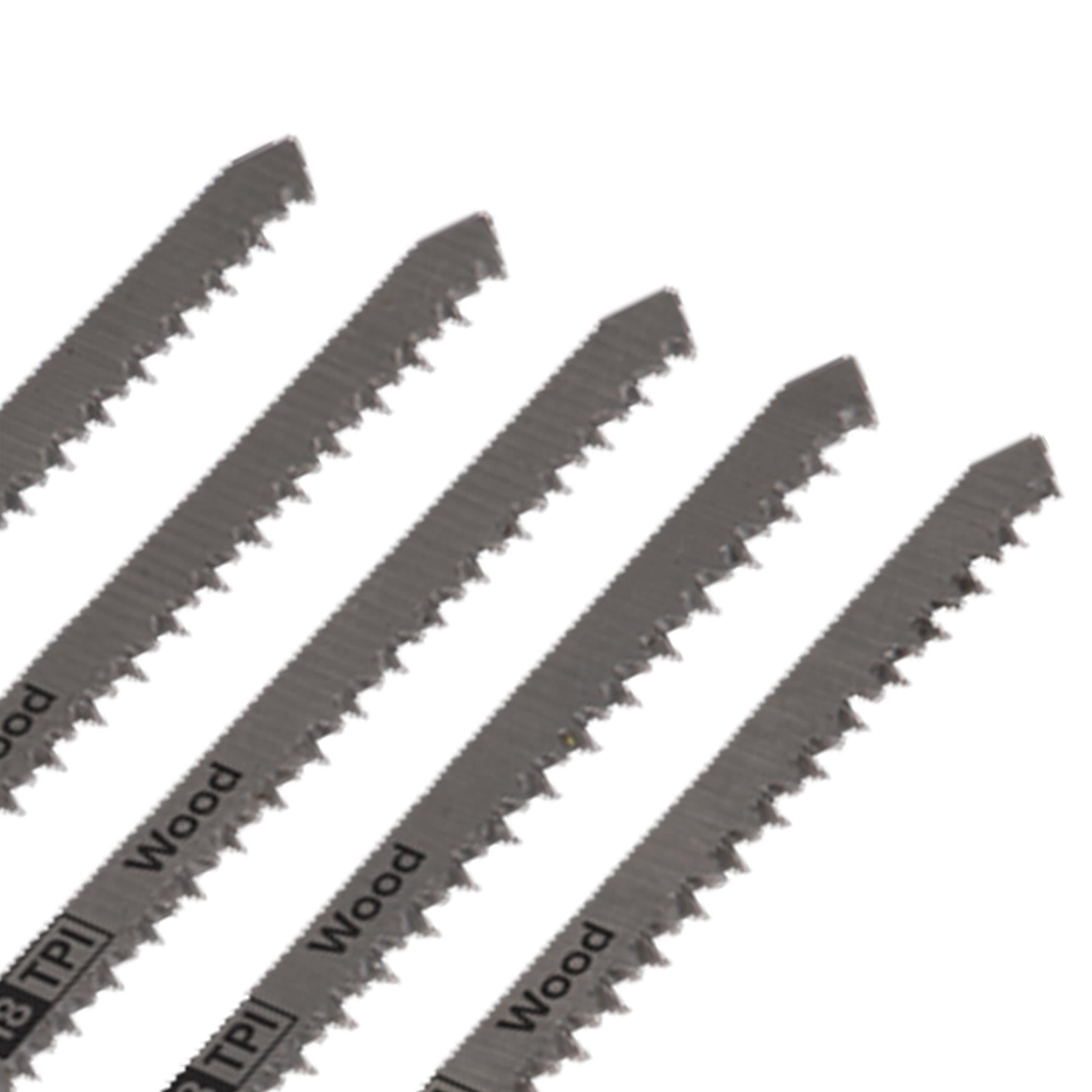 Sealey Jigsaw Blade Hard Wood 83mm 18tpi - Pack of 5
