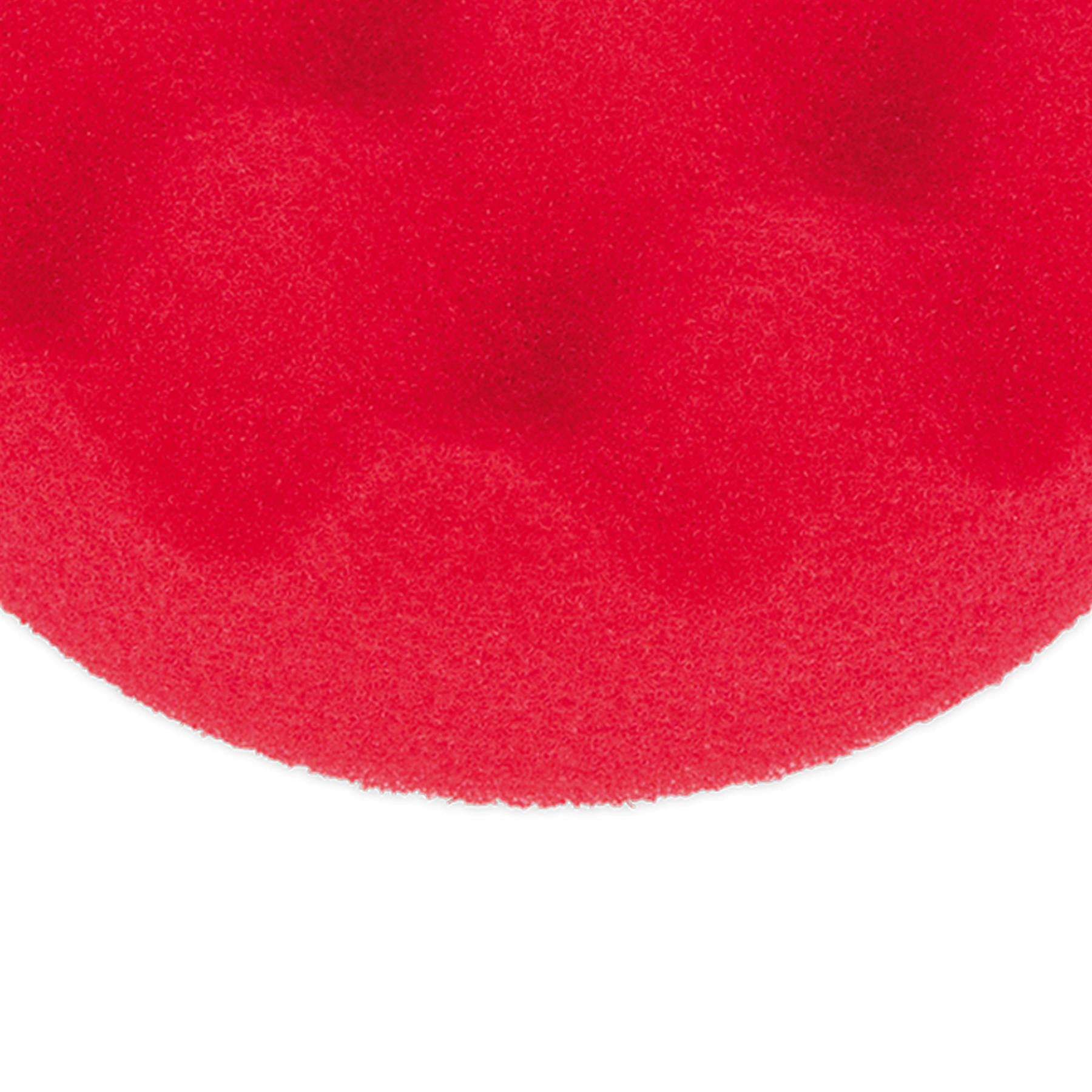 Sealey Buffing & Polishing Foam Head Hook/Loop 80x25mm Red/U-Soft