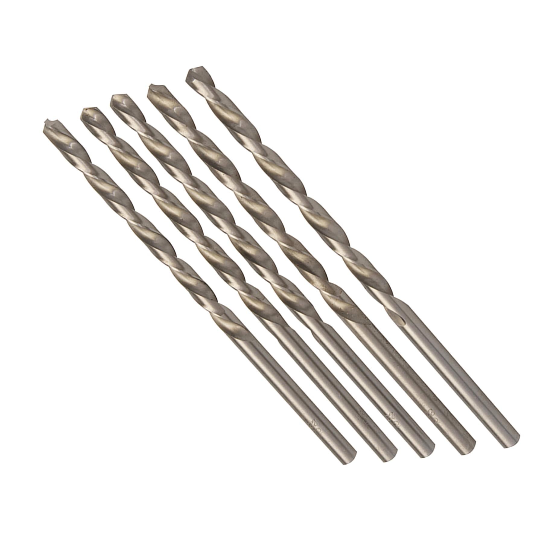 Long HSS Metric Jobber Drill Bits 6.5 x 148mm Metal Steel Wood Plastic 5pk
