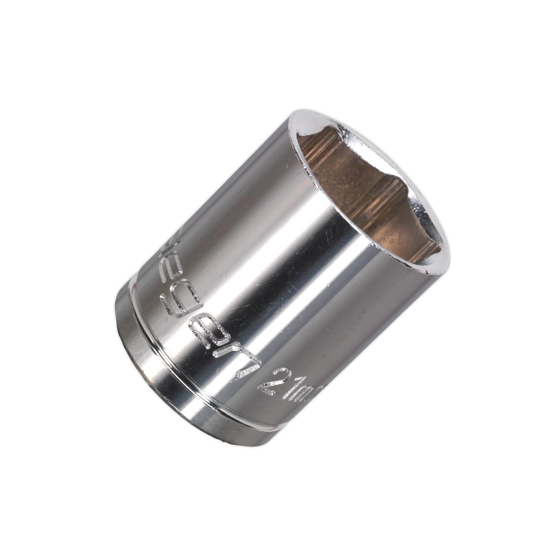 Sealey WallDrive Socket 21mm 1/2"Sq Drive