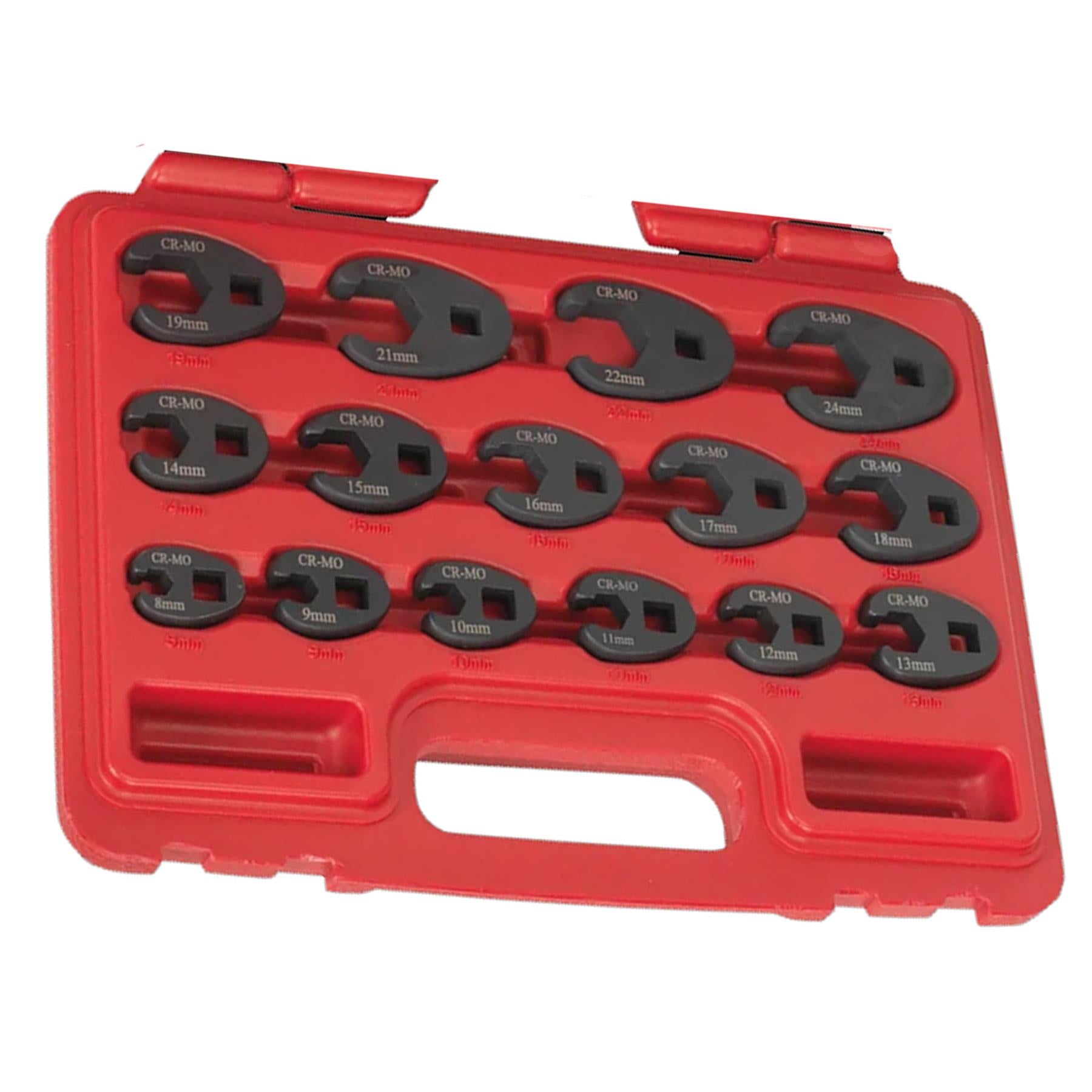 Sealey Crow's Foot Spanner Set 15pc 3/8"Sq Drive Metric