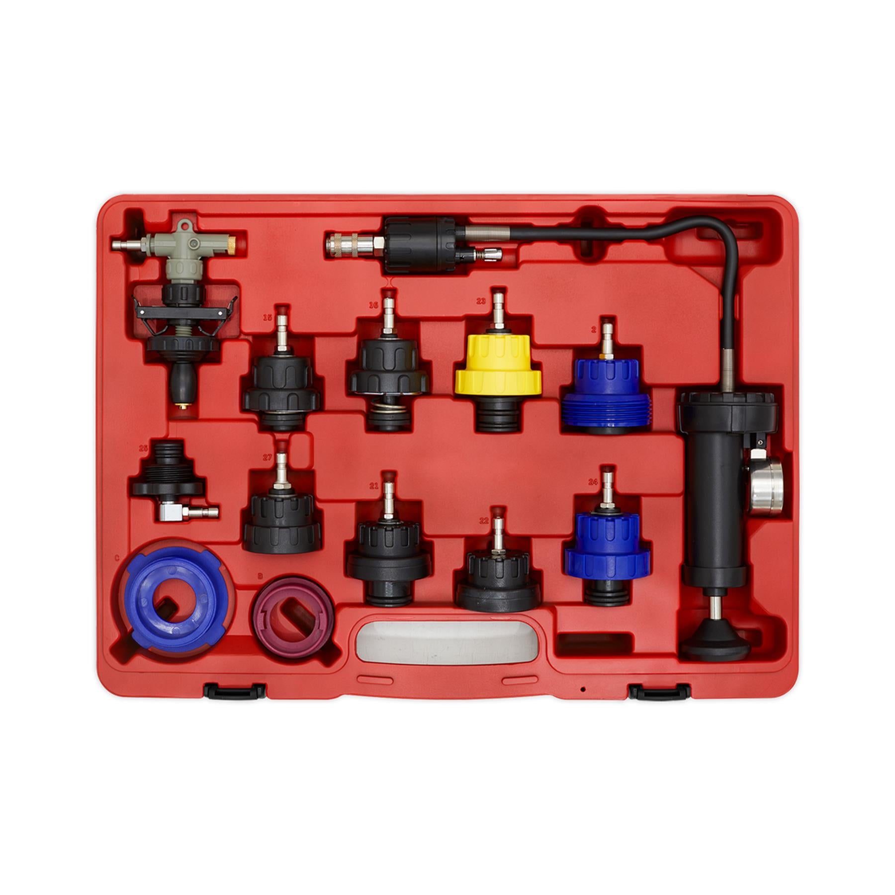 Sealey Cooling System Pressure Test Kit 13pc