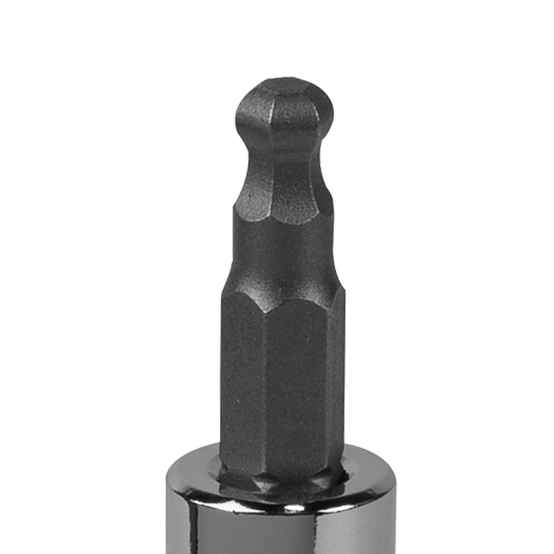 Sealey Ball-End Hex Socket Bit 5mm 3/8"Sq Drive Chrome Vanadium Steel