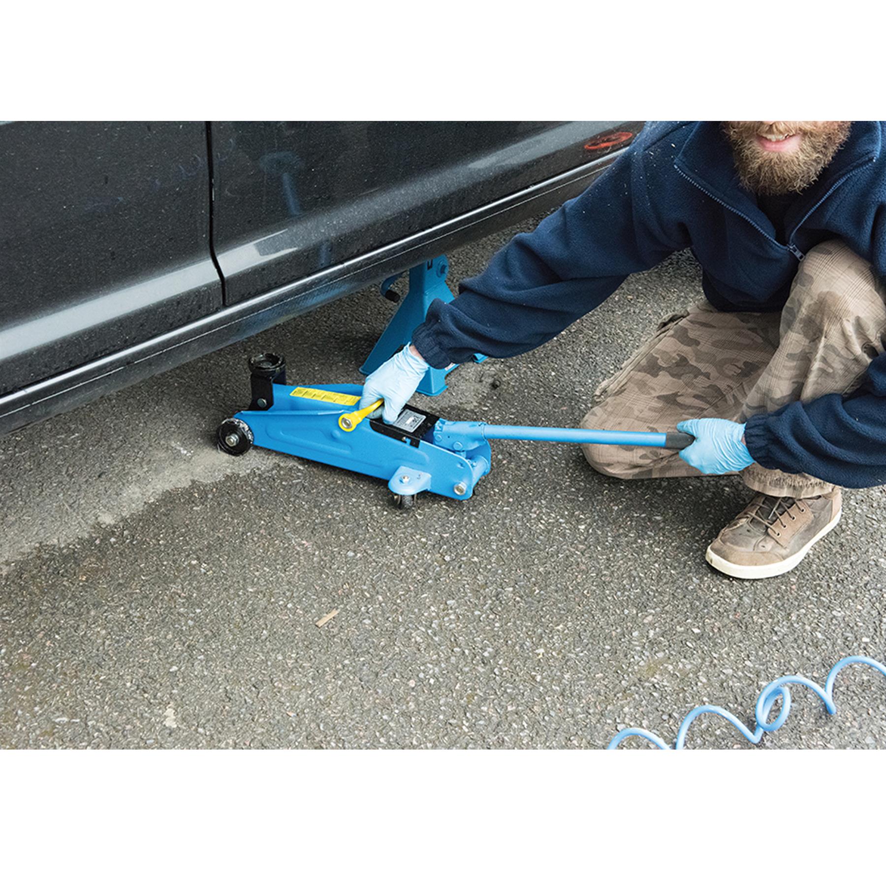 Hydraulic Trolley Jack 2 Ton Tonne Lift Lifting - Home Garage Equipment