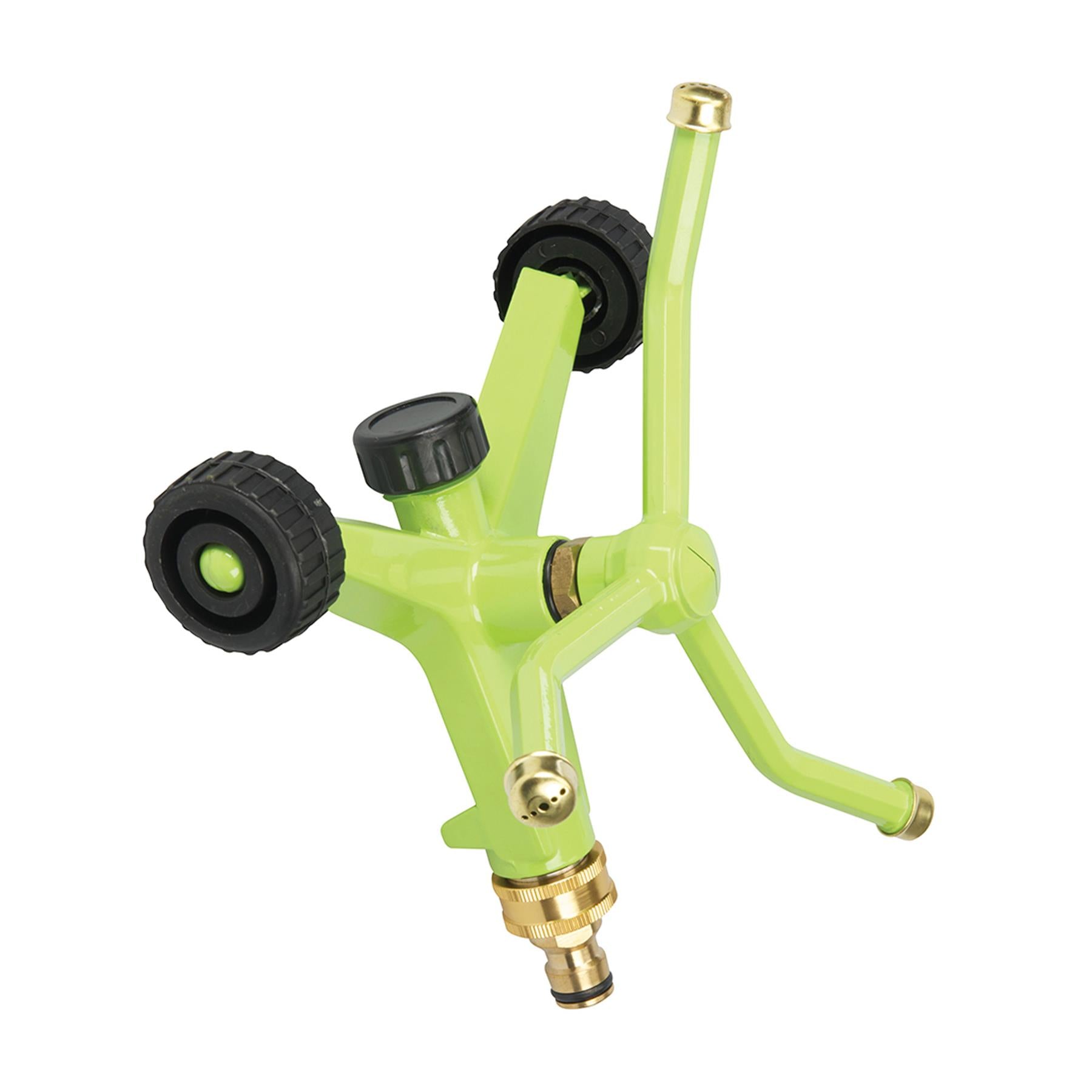 3-Arm Sprinkler Heavy Duty 100mm Die-Cast Aluminium Base With 2 Wheels