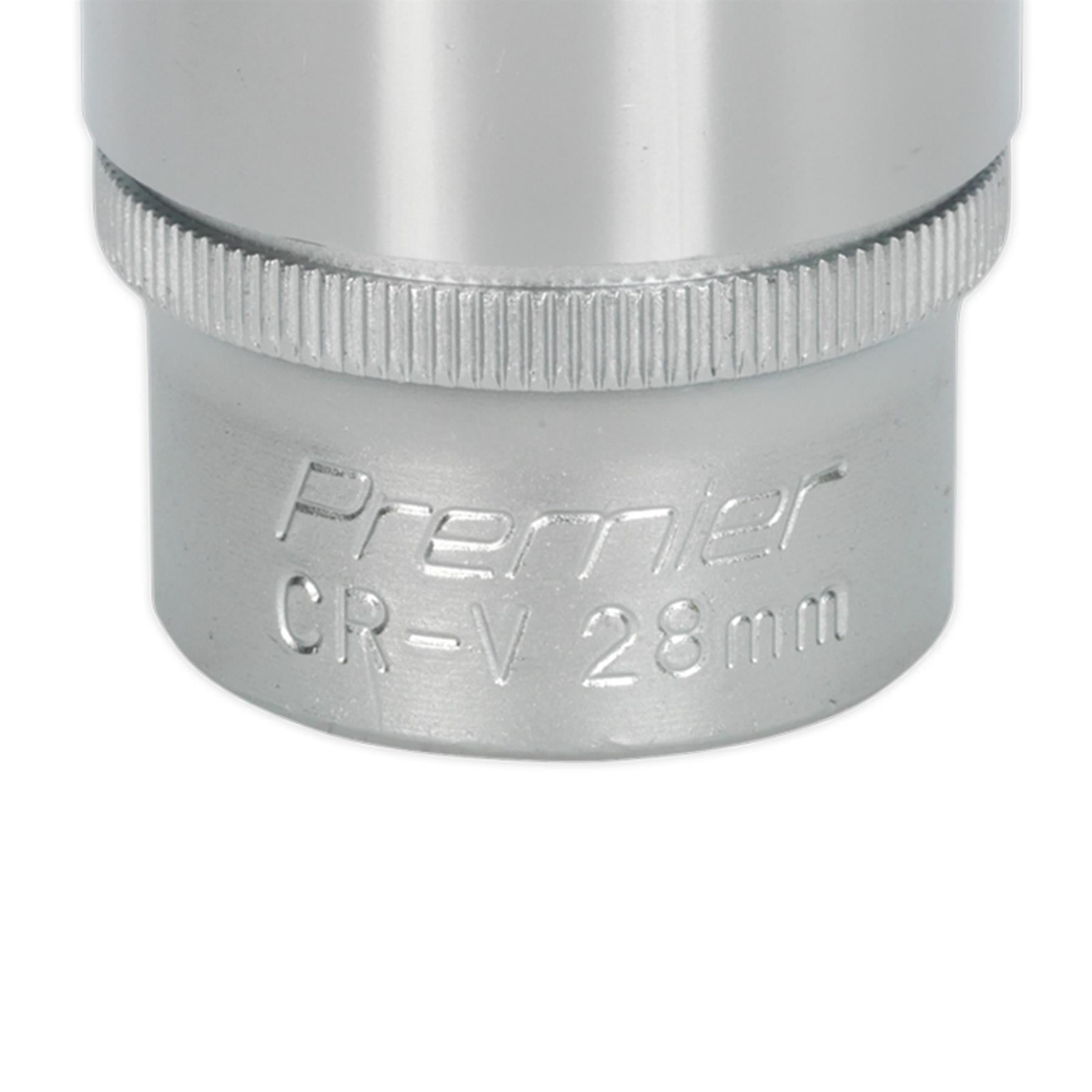 Sealey WallDrive Socket 28mm 1/2"Sq Drive