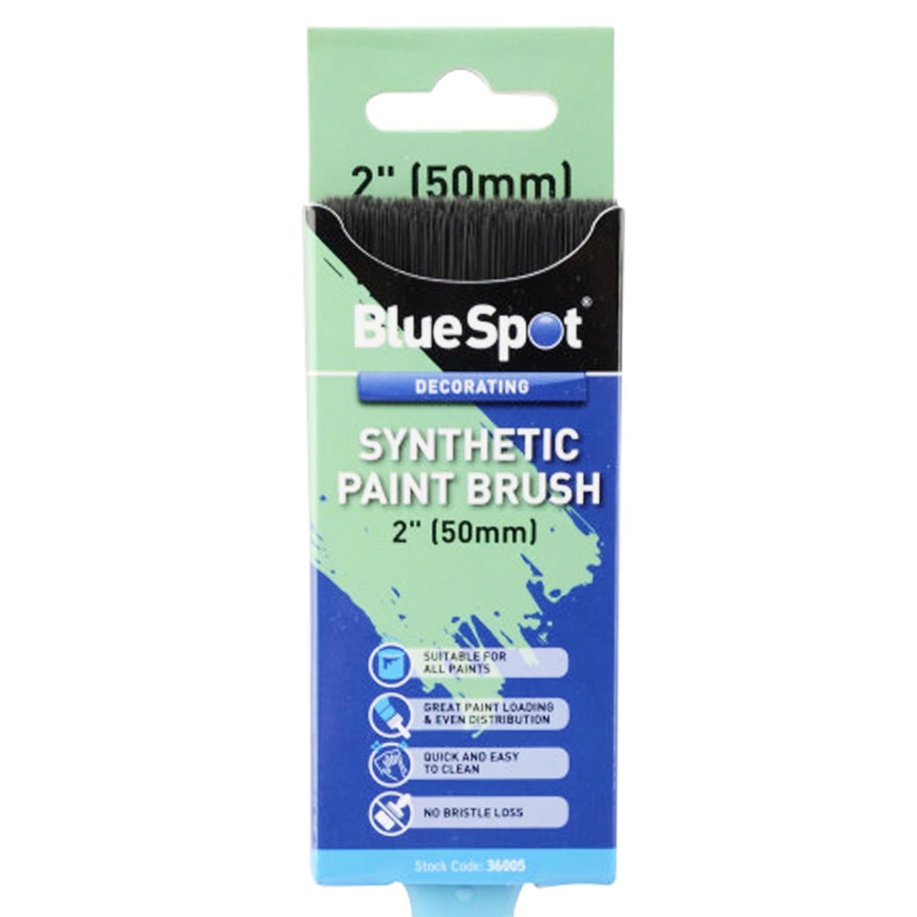 BlueSpot Synthetic Smoothglide Professional Paint Brush 2" (50mm) Angled