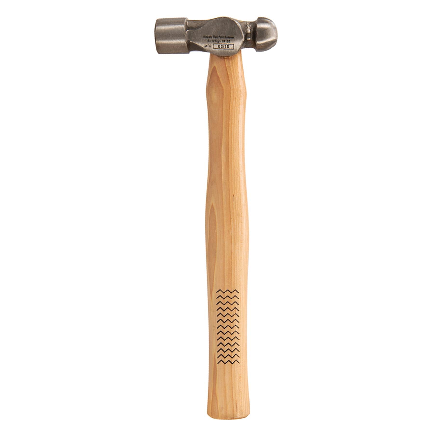 Hickory Ball Pein Hammer 8Oz (227G) Strong Forged Steel Metal Punching Riveting