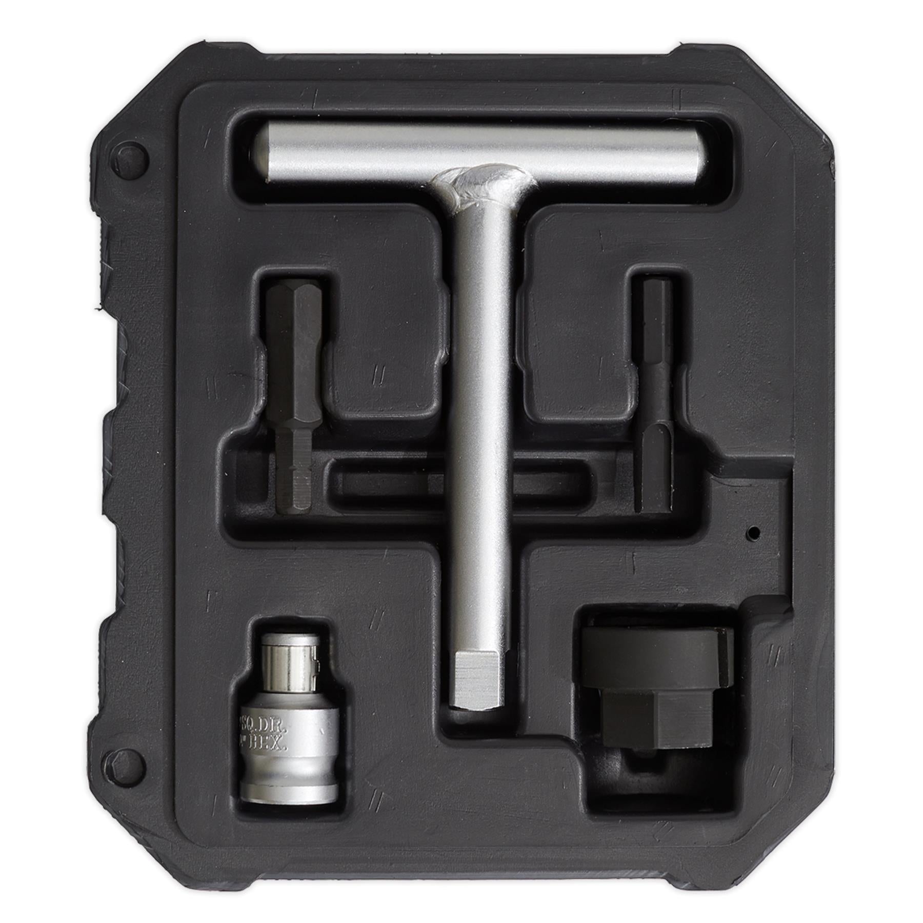 Sealey Plastic Oil Drain Plug Driver Kit 5pc