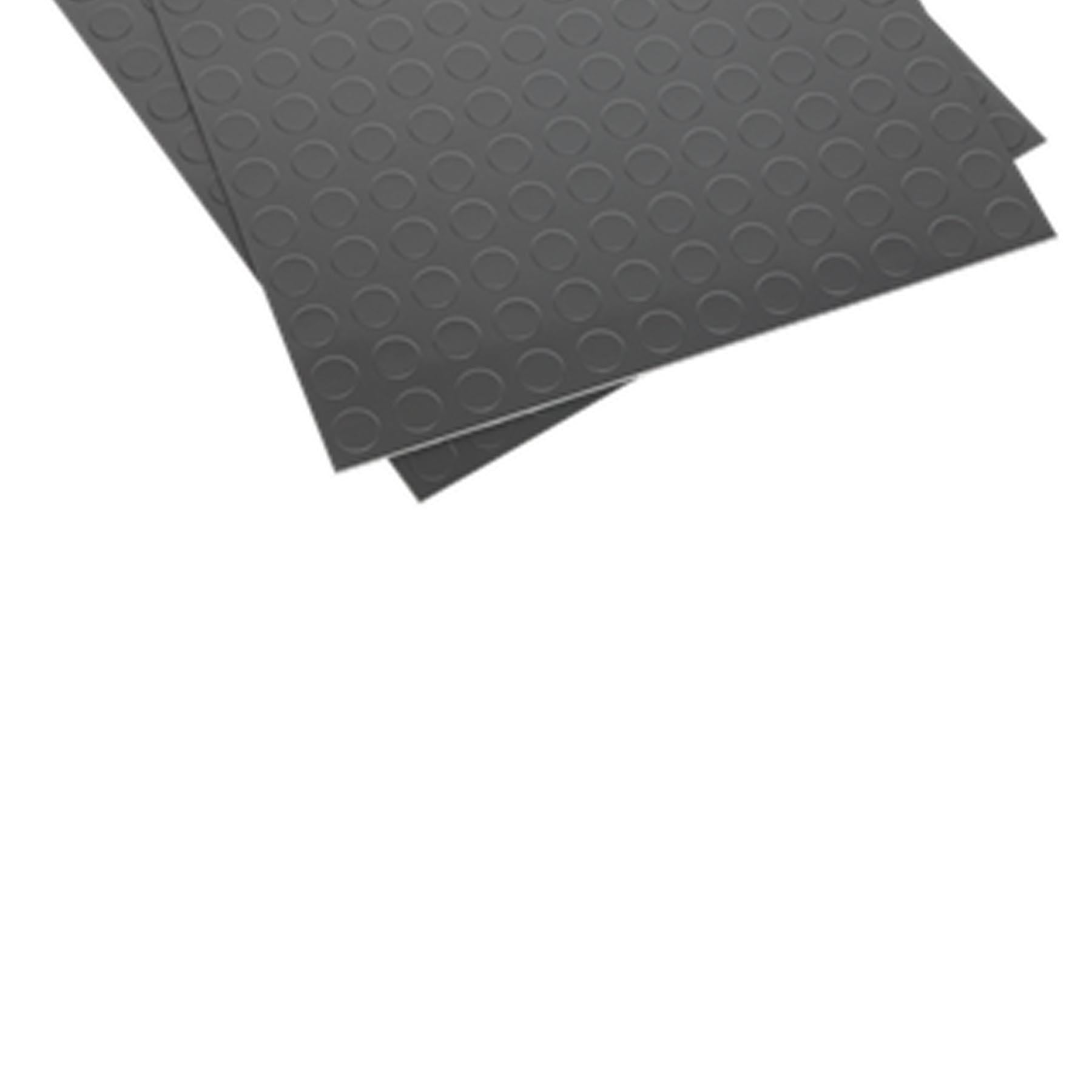 Sealey Vinyl Floor Tile Peel & Stick Backing - Silver Coin Pk 16