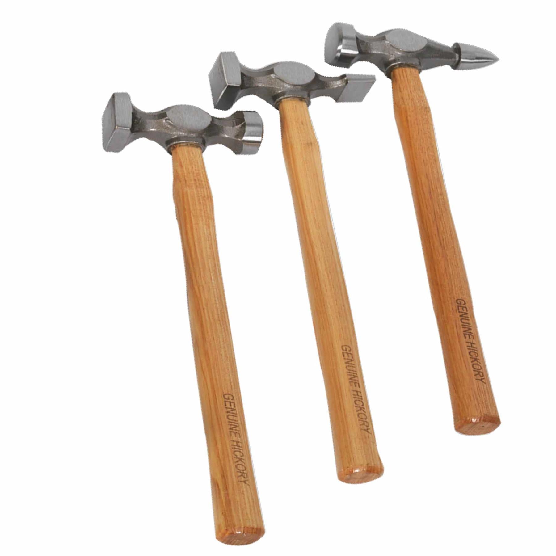 Sealey CB507 Panel Body Beating Set Drop Forged Hickory Shaft Hammer Dolly Pick