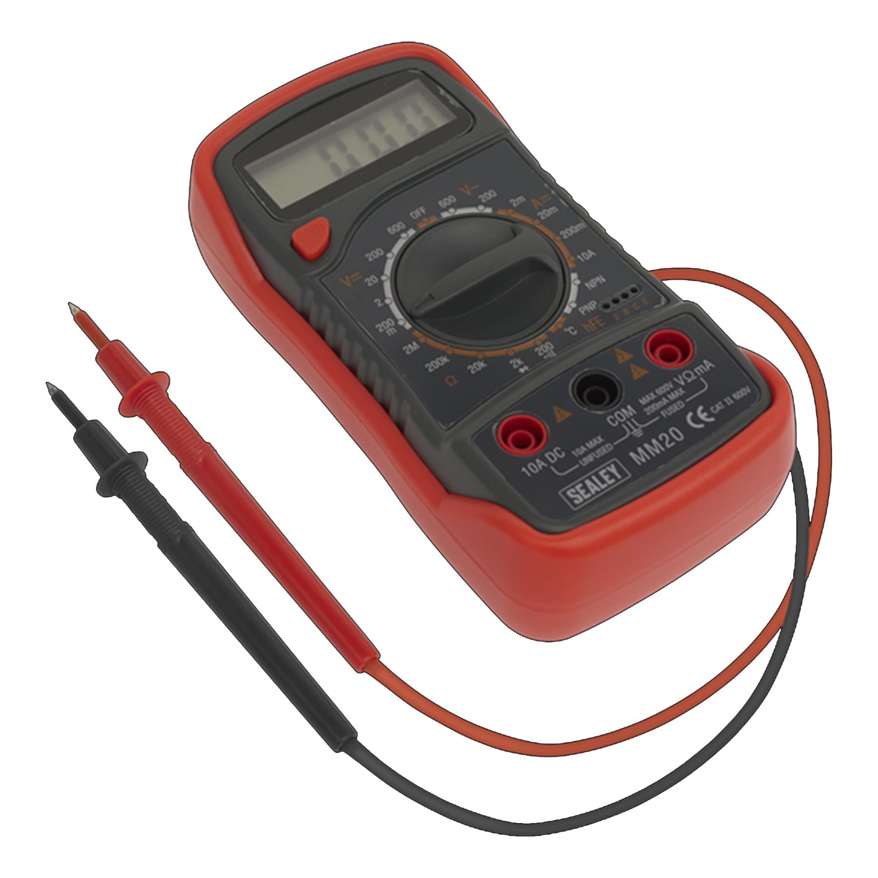 Sealey Digital Multimeter 8-Function with Thermocouple