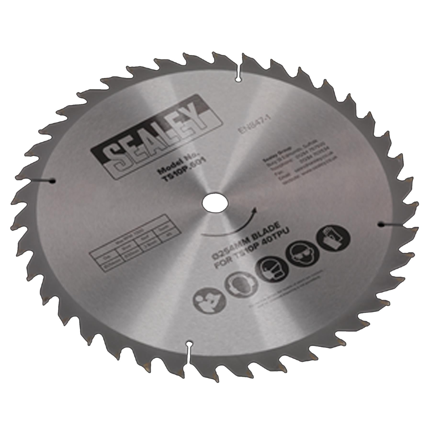 Sealey Blade 254mm x 2.8mm/30mm Bore 40tpu