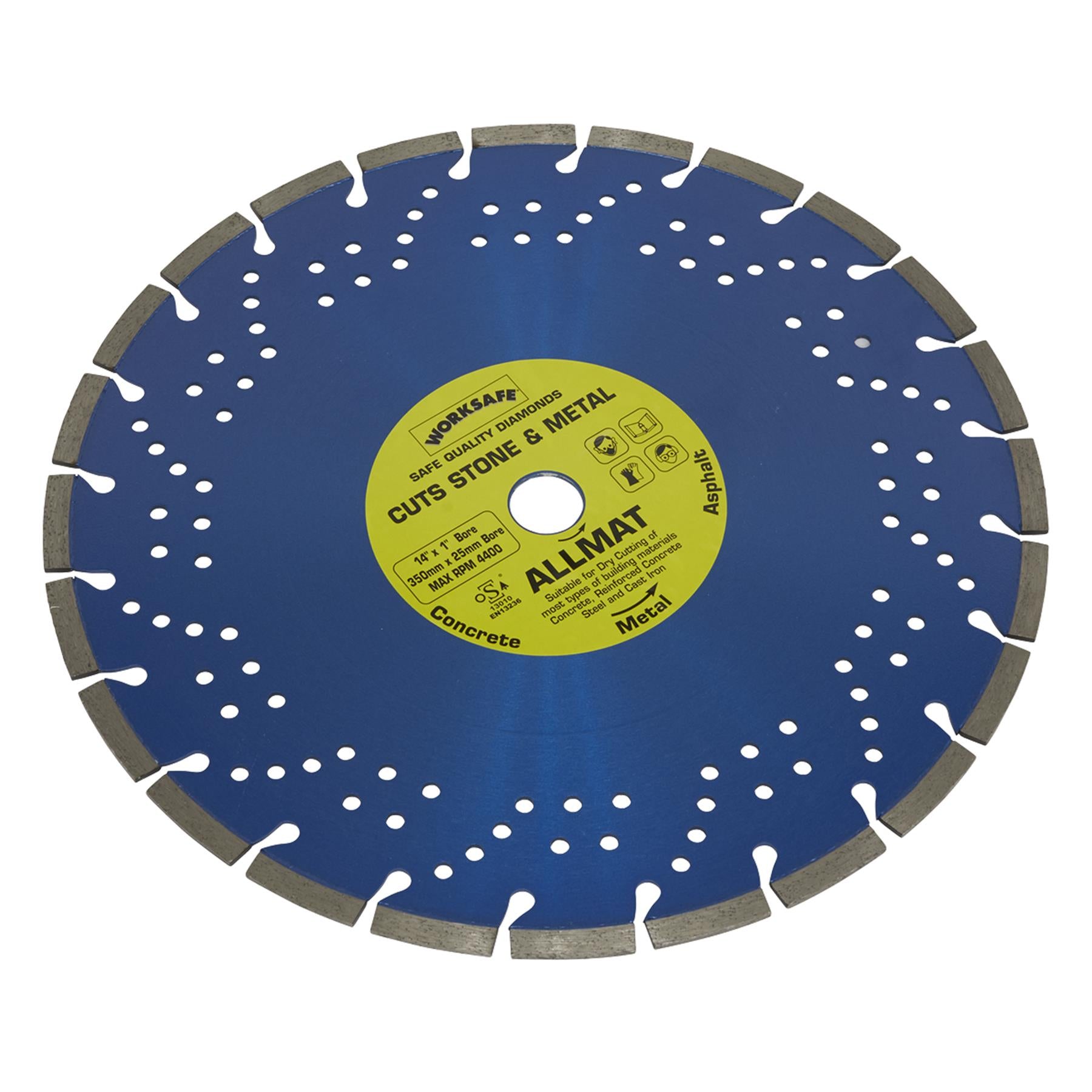 Platinum Allmat Diamond Blade 350 x 25mm.Sealey