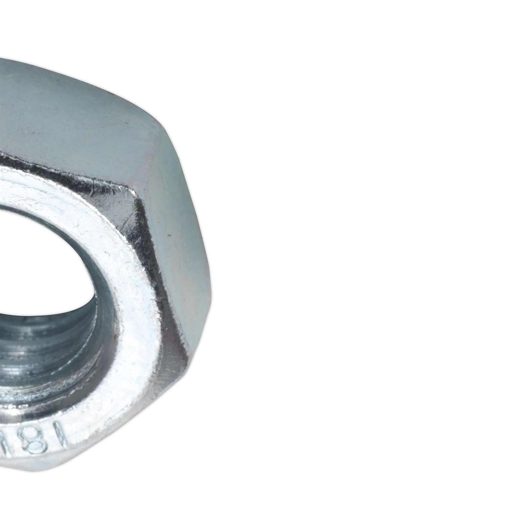 Sealey Steel Nut DIN 934 - M14 Zinc Pack of 25