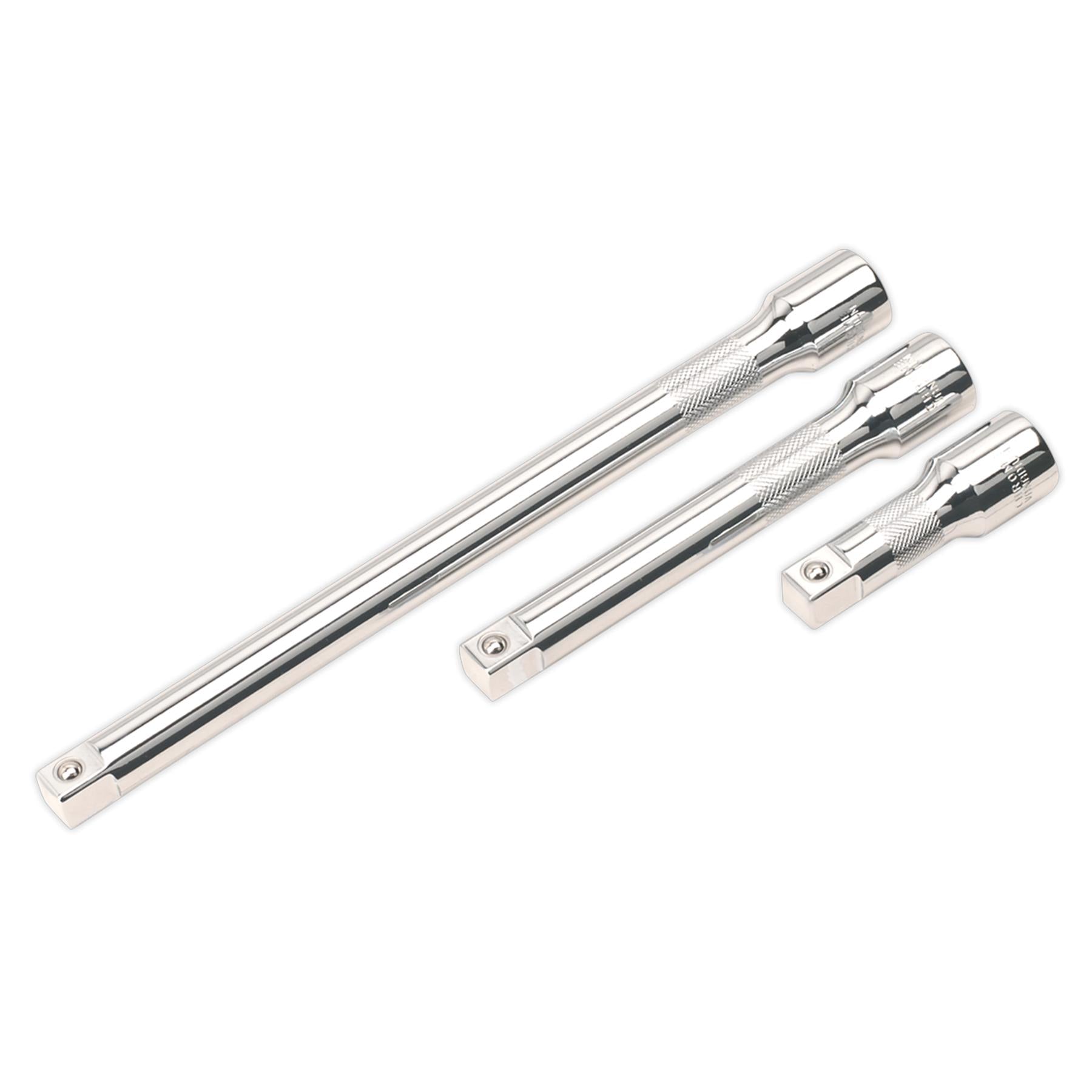 Sealey Extension Bar Set 3pc 1/2"Sq Drive