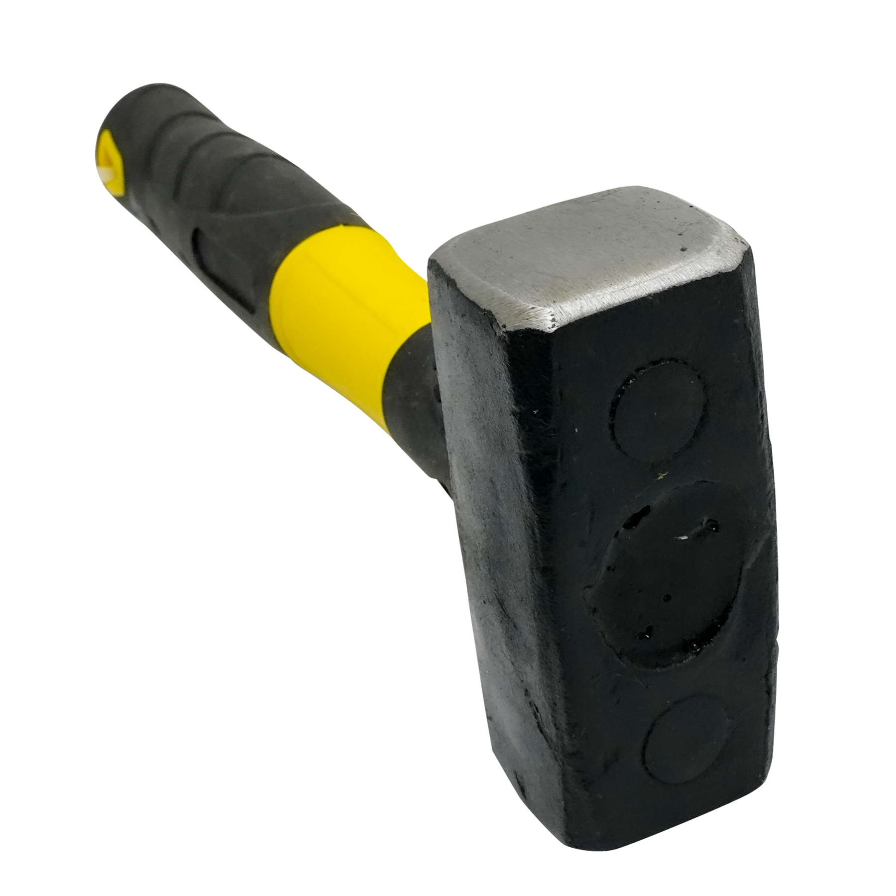 1Kg Fibreglass Club Lump Hammer Steel Head Fibre Glass Rubber Grip Handle