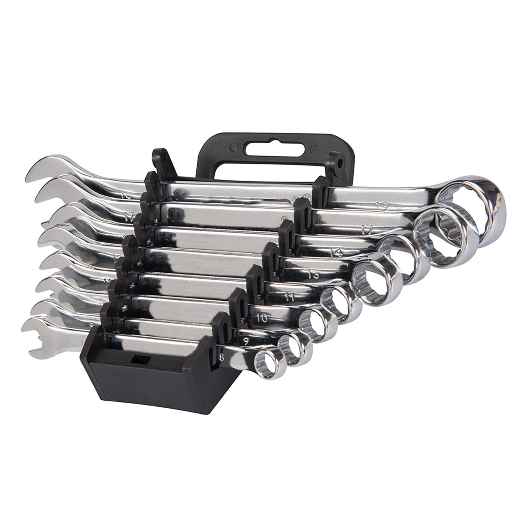 8Pce Combination Spanner Set Display Box Pack Of 6 Open And Bi-Hexagonal Ends