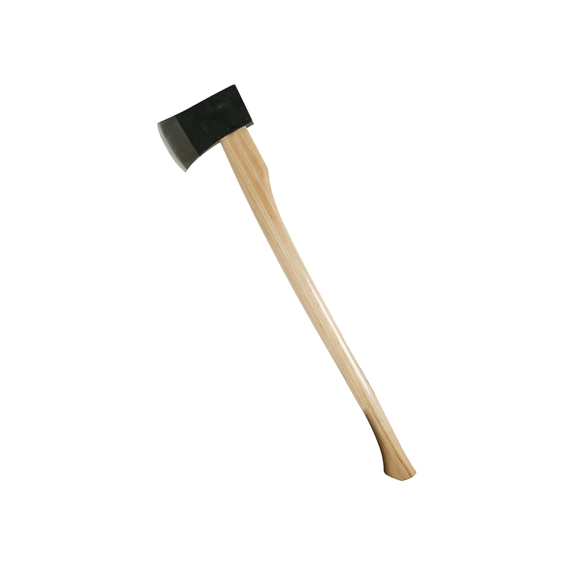 Hickory Felling Axe - 4.5Lb (2.04Kg) Forged Steel Powder-Coated Polished Head