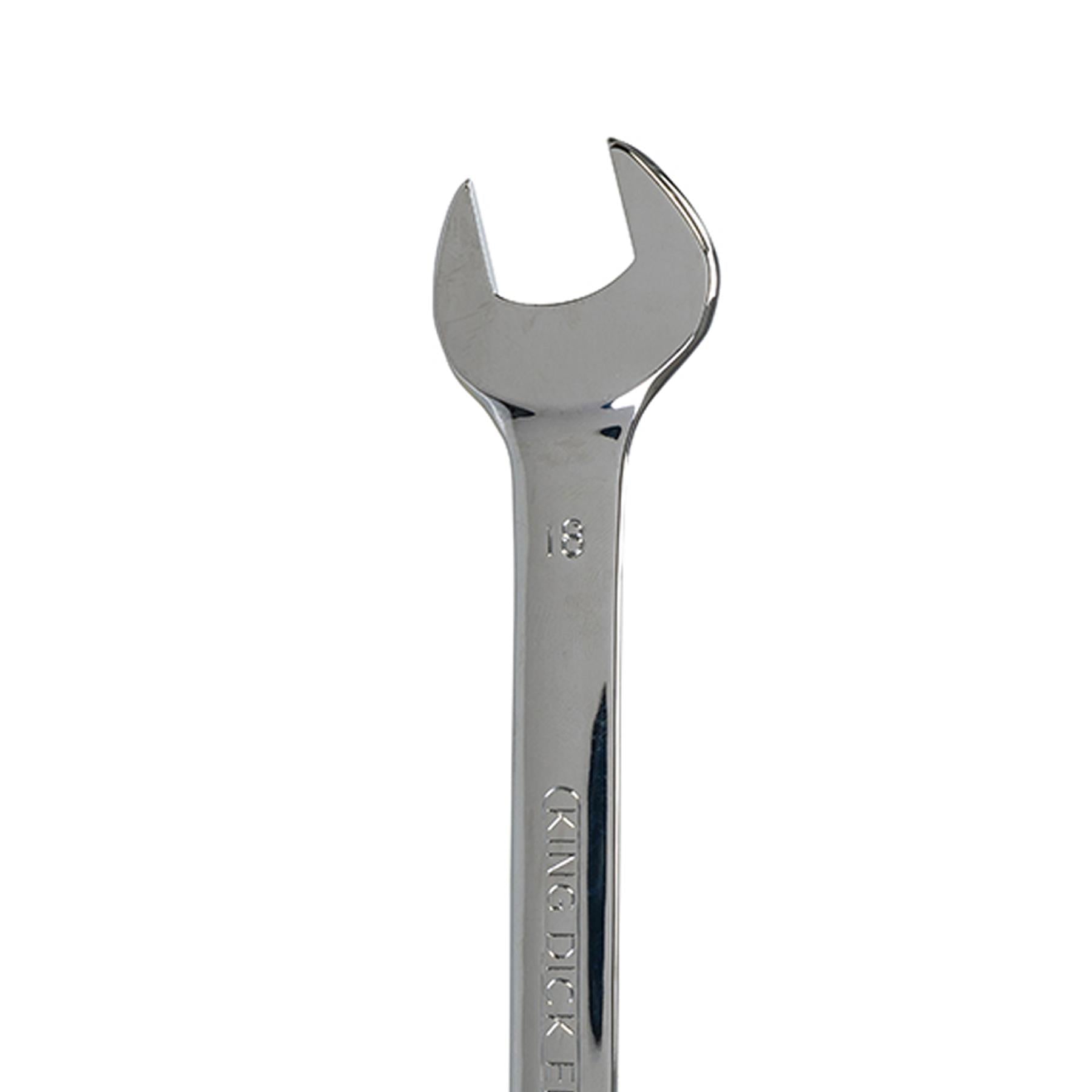 King Dick metric 18 MM polished chrome combination spanner wrenches spanners
