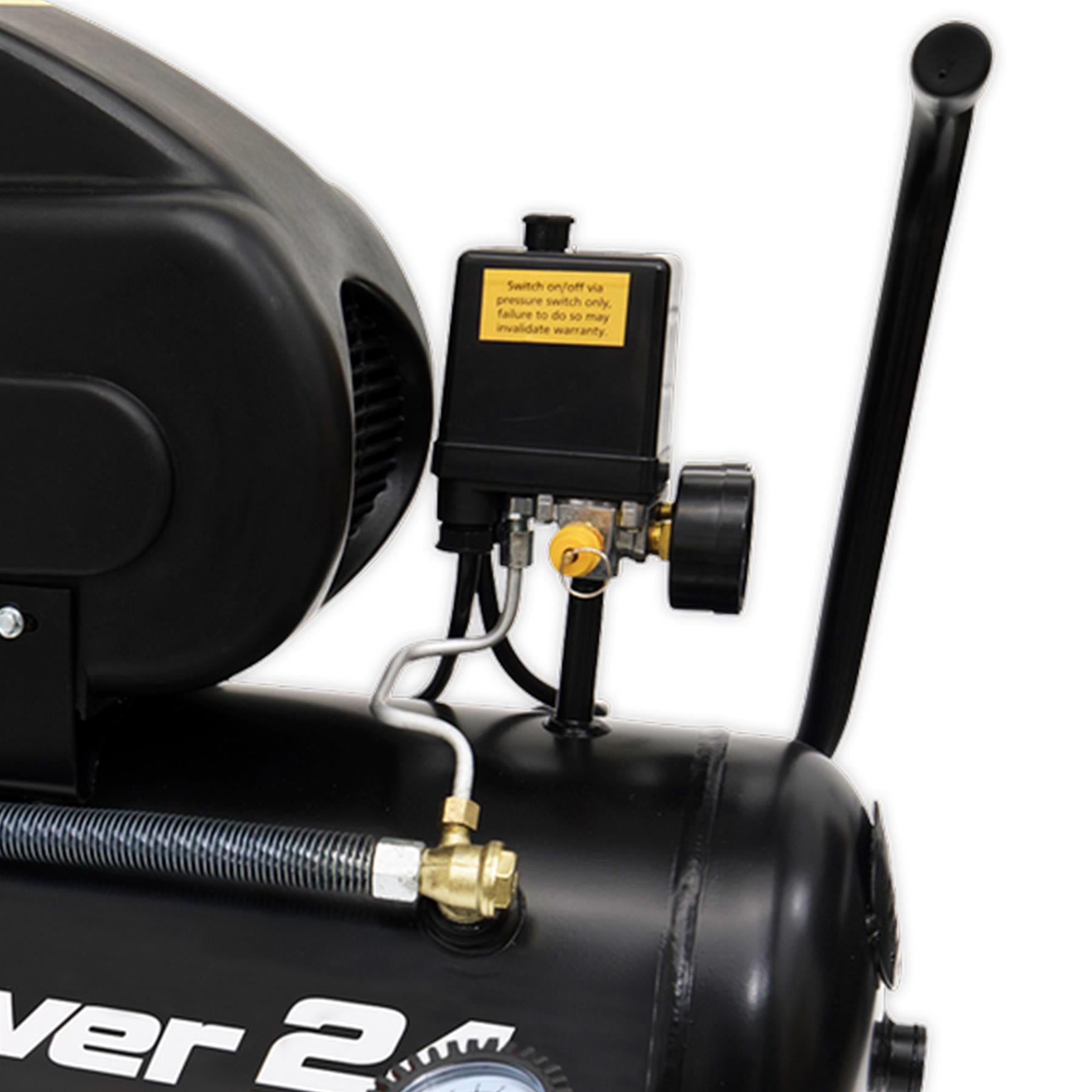 Sealey SAC2420APK Compressor 24L Direct Drive 2hp with 4pc Air Accessory Kit