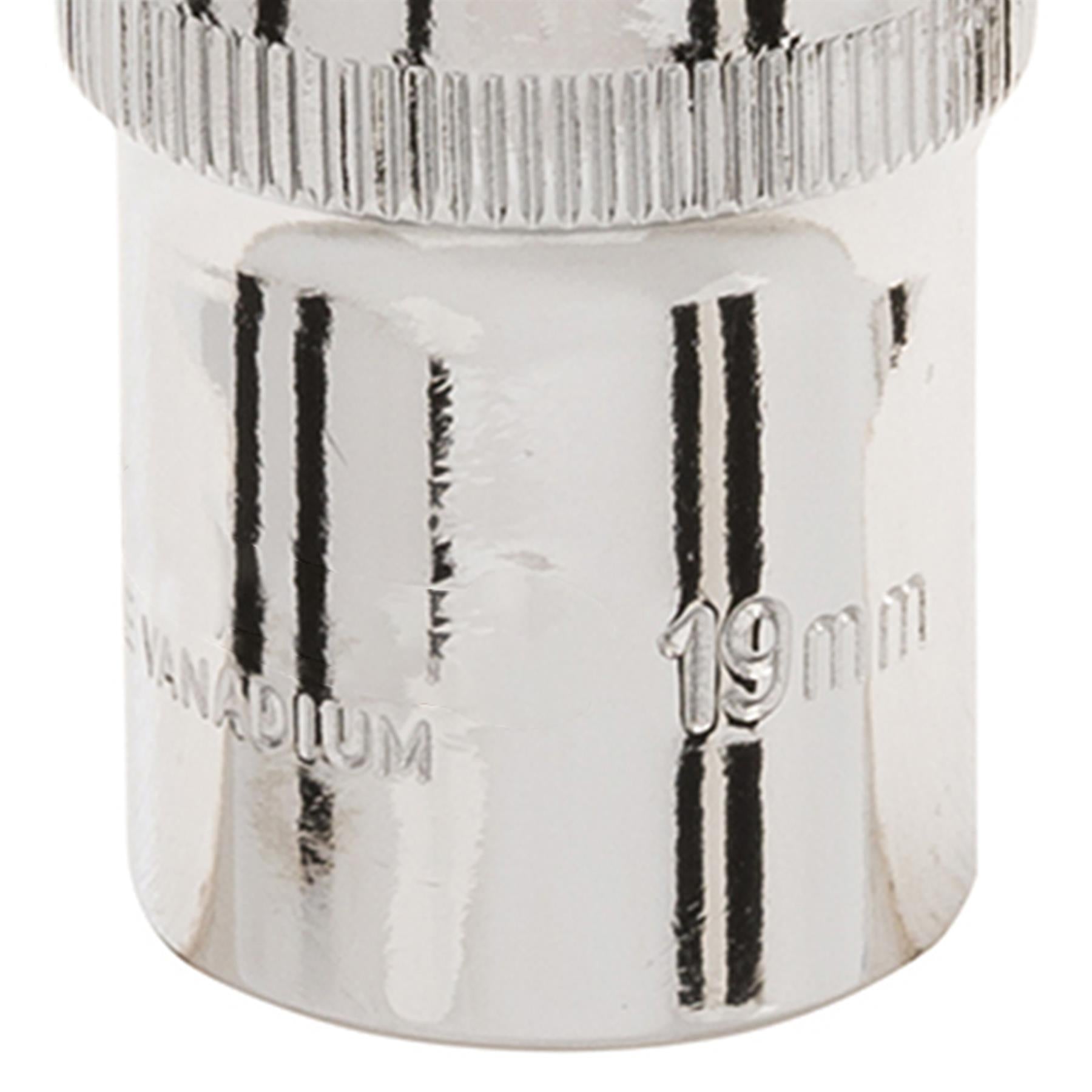 Deep Socket 3/8" Drive 6pt Metric 6 Point Hex Corrotion Resistant Socket 19mm