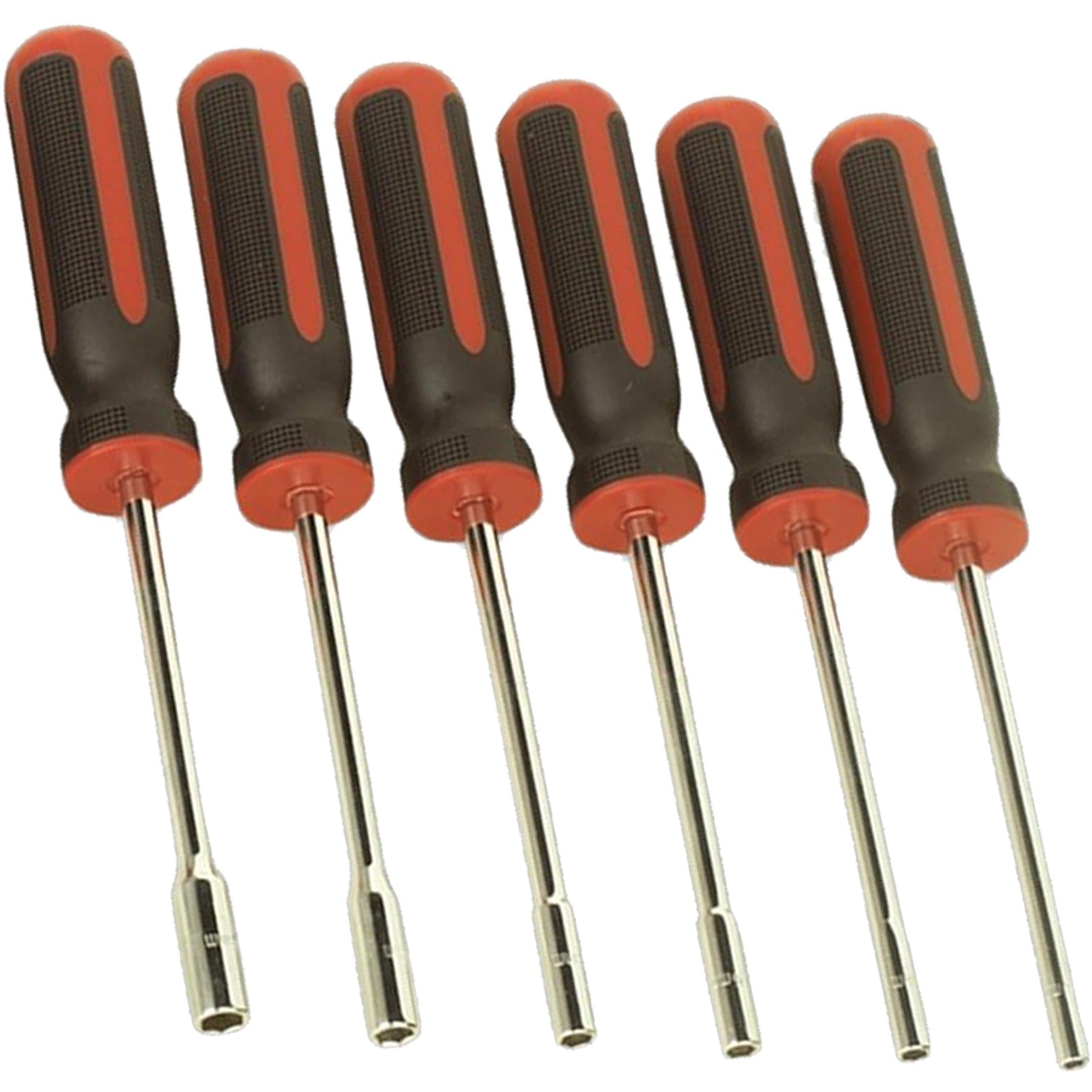 Sealey 12pc Nut Driver Spinner Screwdriver Set 4-14mm Hex 240mm Length AK4911