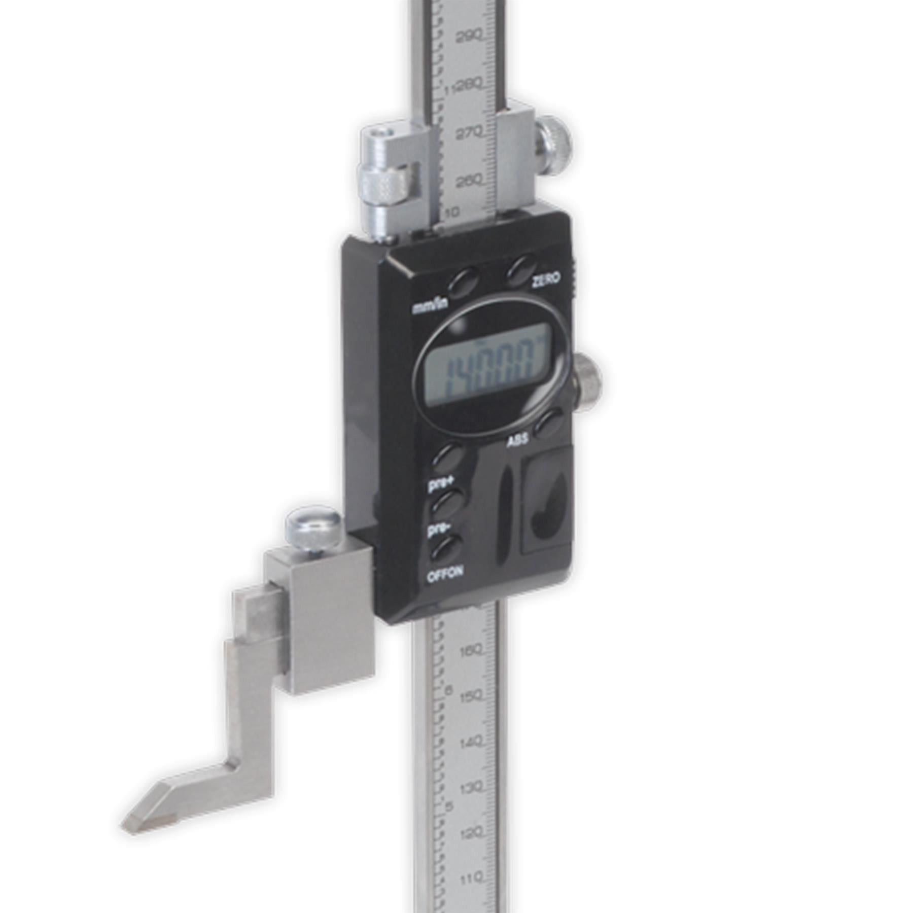Sealey Digital Height Gauge 0-300mm(0-12")