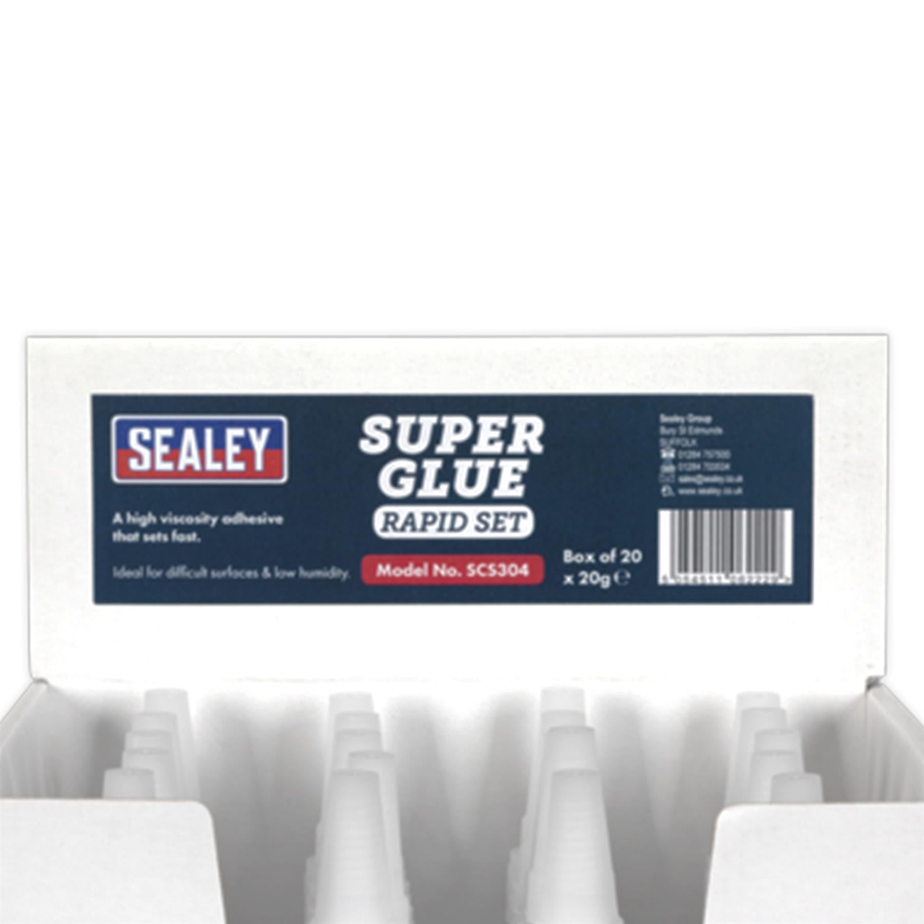 Sealey Super Glue Rapid Set 20g Pack of 20