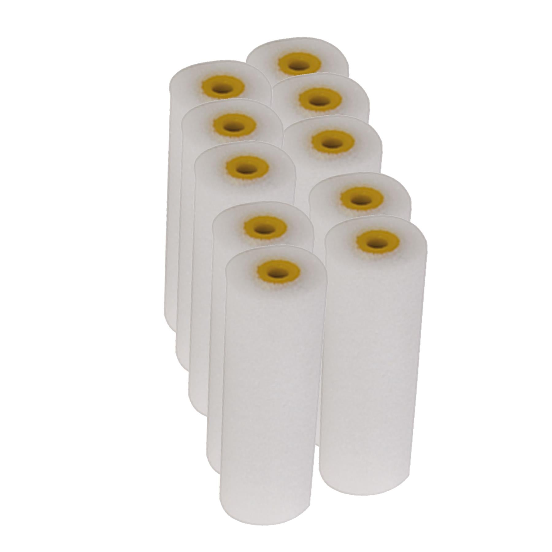 10Pk 100mm Mini Roller Sleeves Suitable For Use With Emulsion Or Gloss
