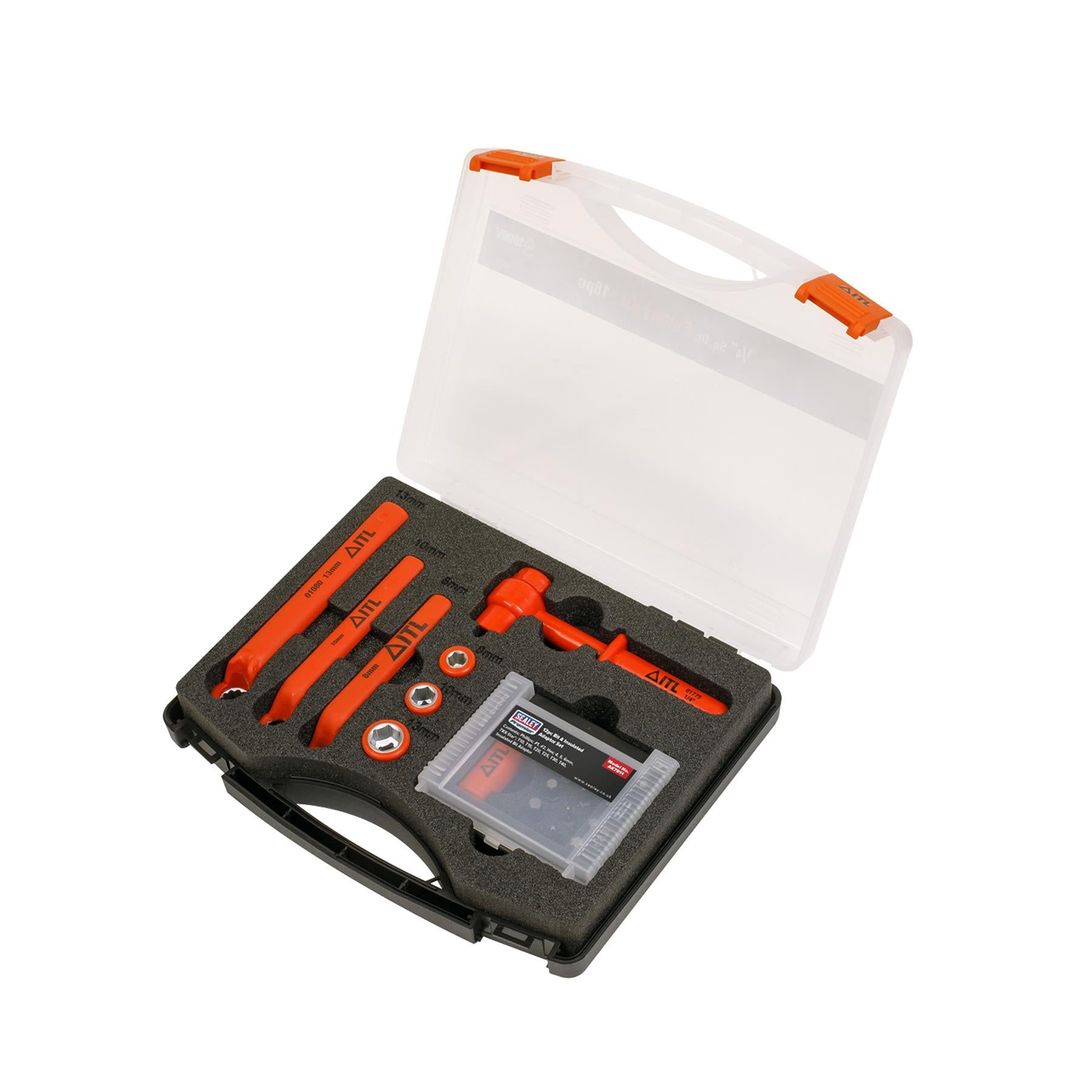 Sealey Hybrid & Electric Vehicle Battery Tool Kit 19pc Chrome Vanadium Steel Sockets