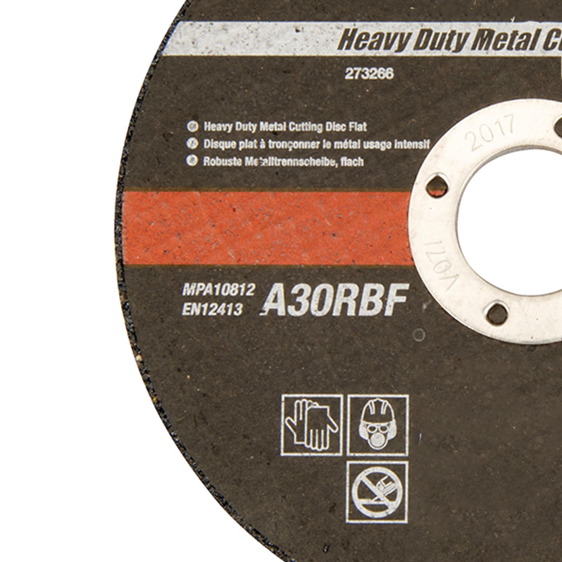 125 X 3 X 22.23mm Sanding Sheet Discs-Hole Punch Aluminium Oxide Hook Loop