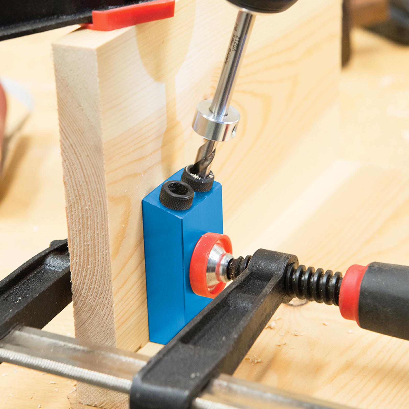 Pocket Hole Drill Jig System Complete New Accurate Kit From Solid Aluminium