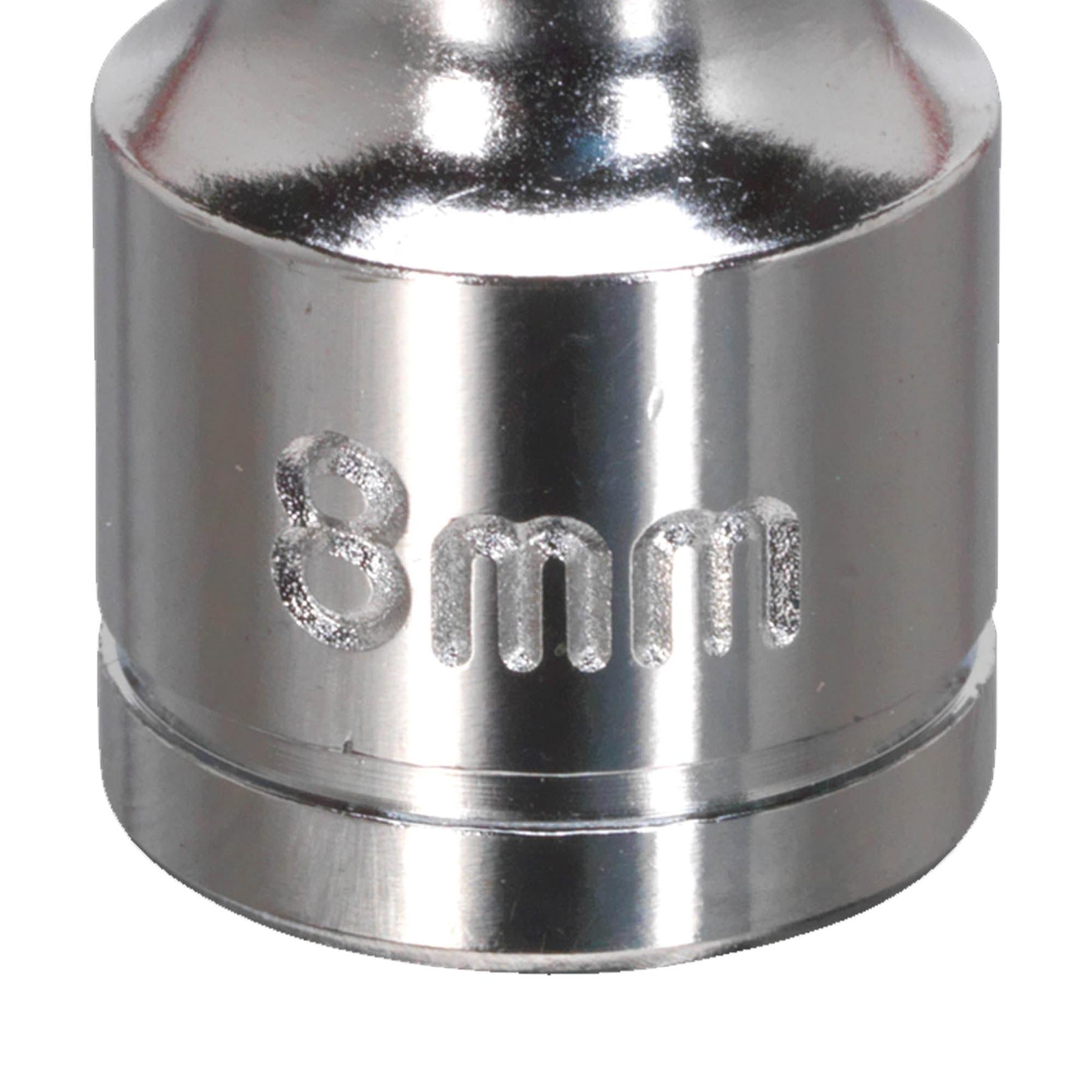 Sealey WallDrive Socket 8mm 3/8"Sq Drive