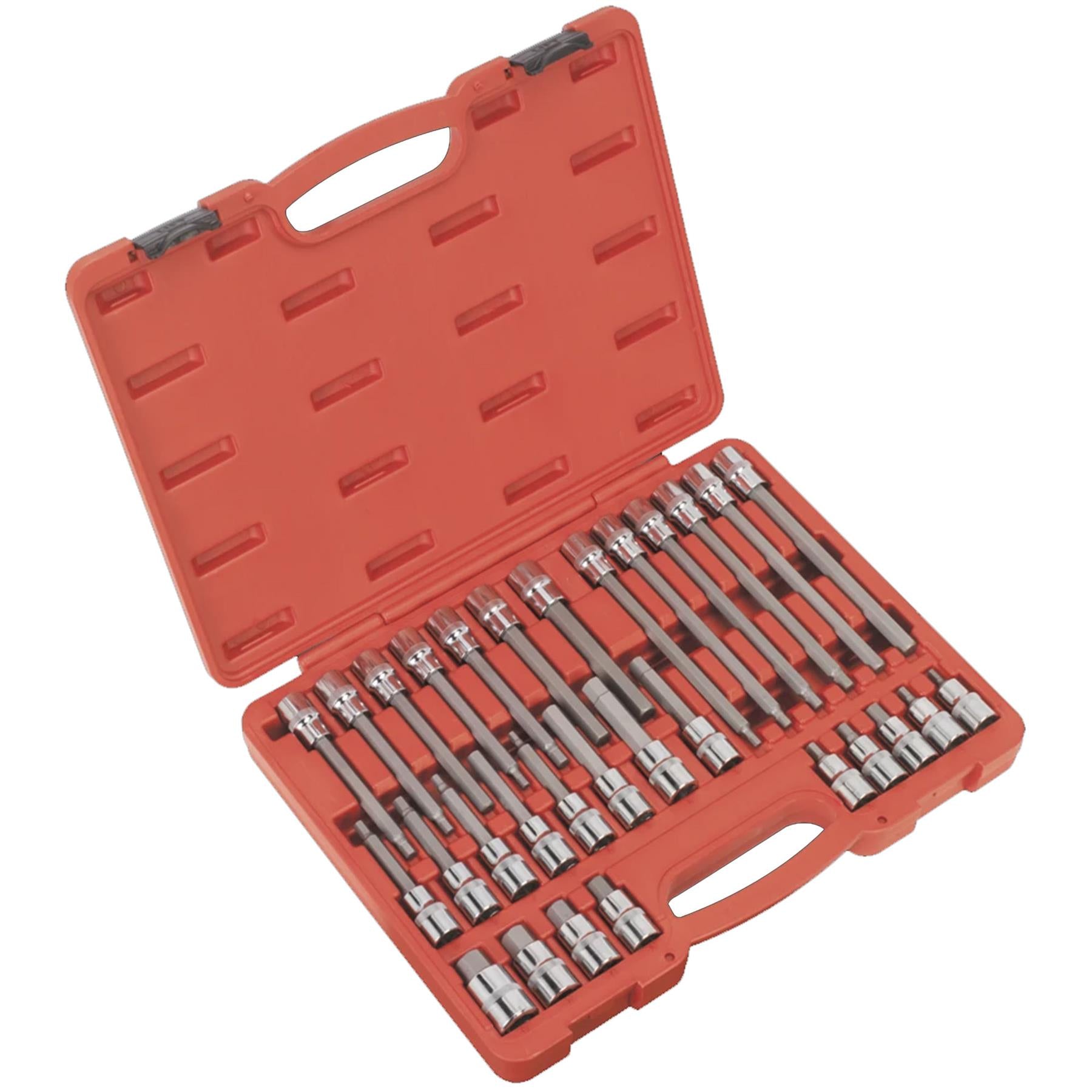 Sealey Hex Socket Bit Set 30pc 1/2"Sq Drive