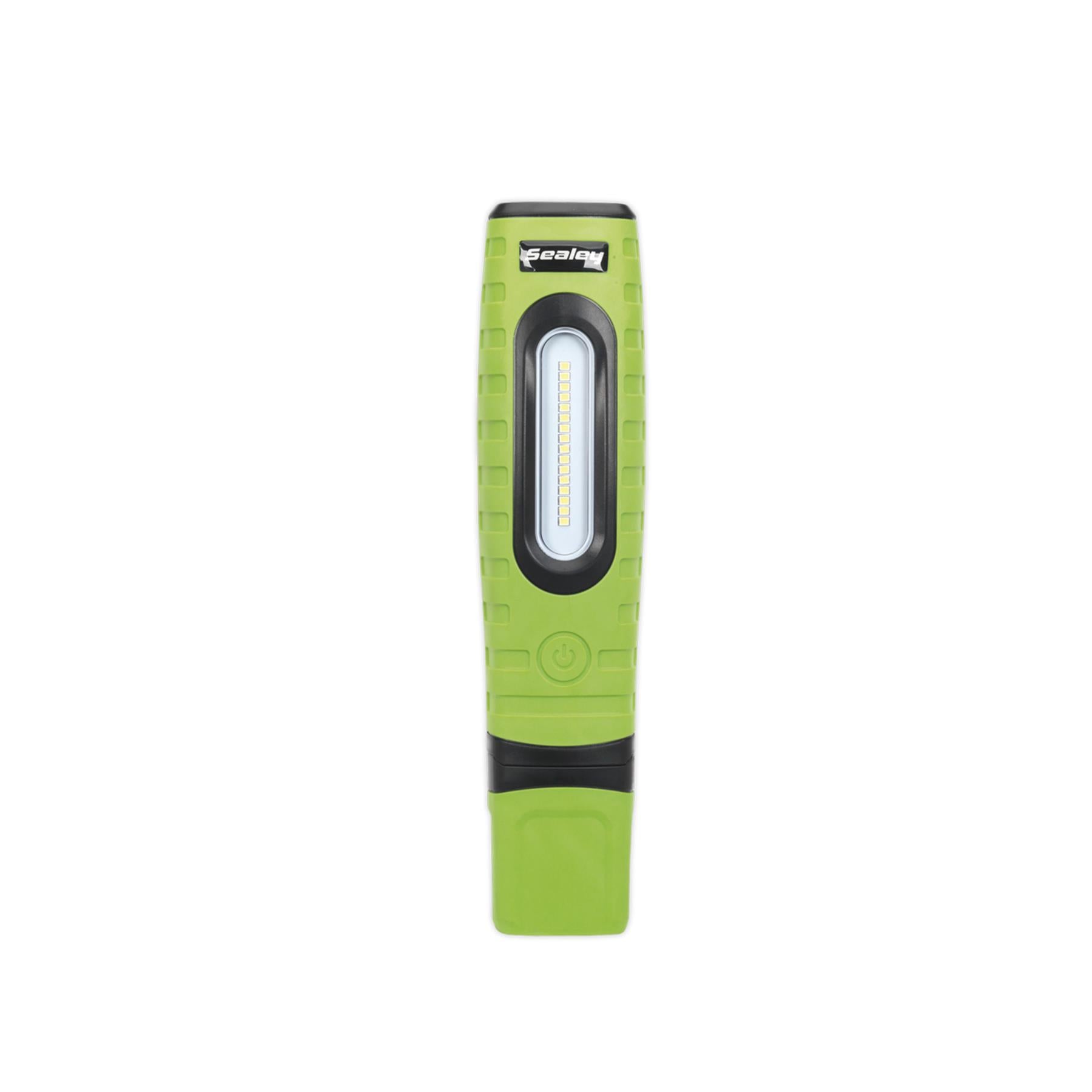 Sealey R/Charge 360 Insp Light 16 SMD & 3W LED Green 2 x Li-ion
