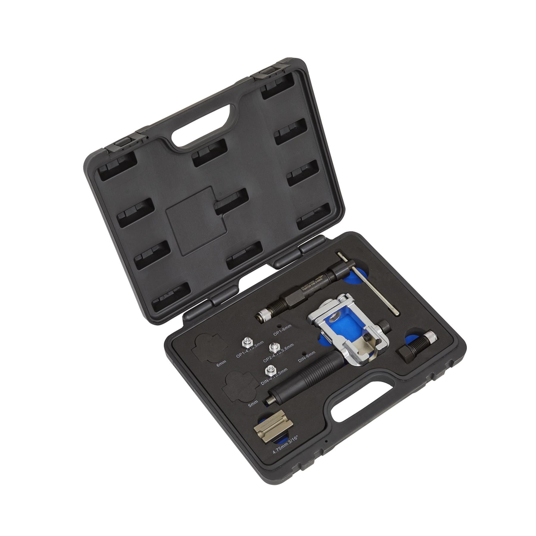 Sealey On-Vehicle Hydraulic Brake Pipe Flaring Tool Set Storage Case