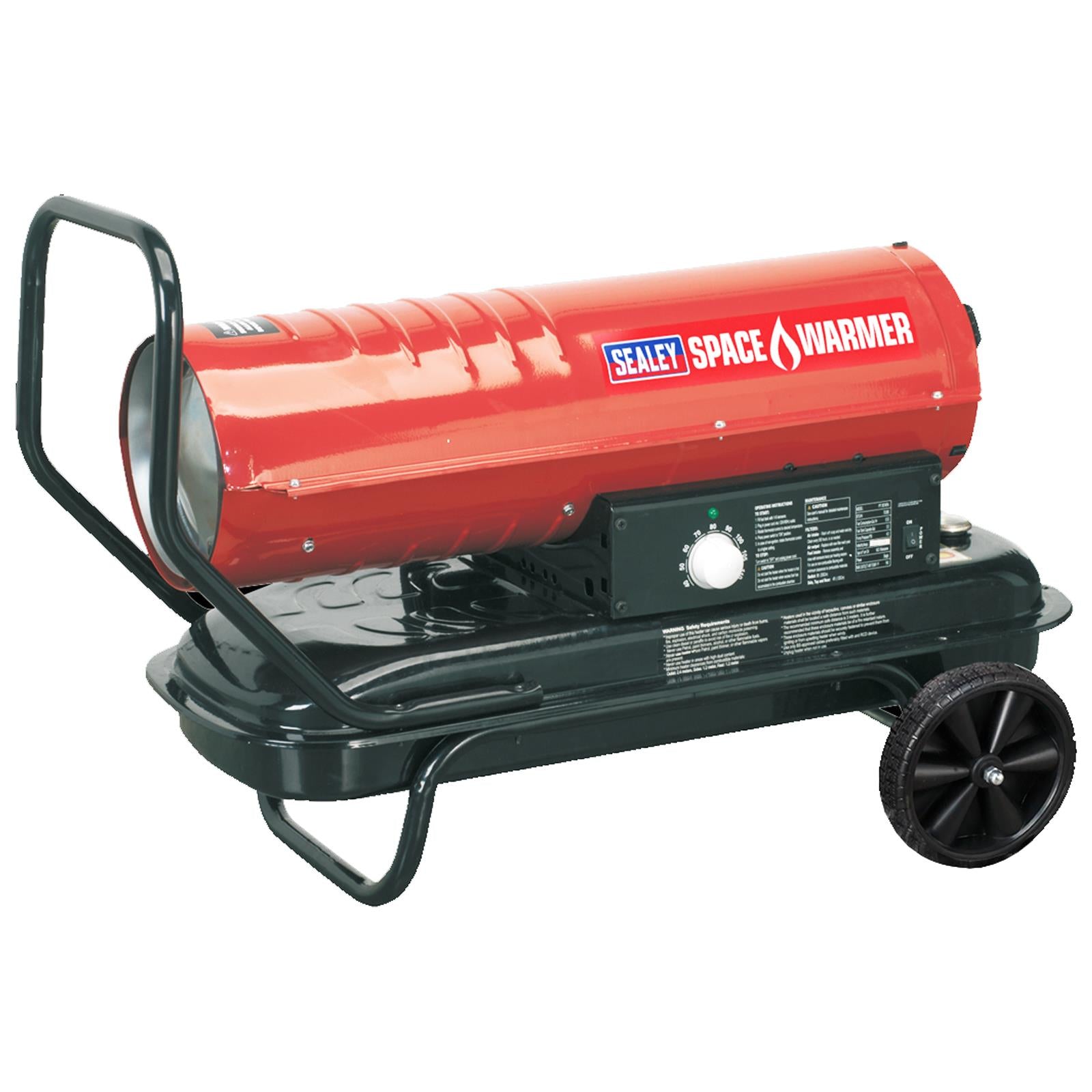 Sealey Space Warmer Kerosene/Diesel 70,000Btu/hr with Wheels