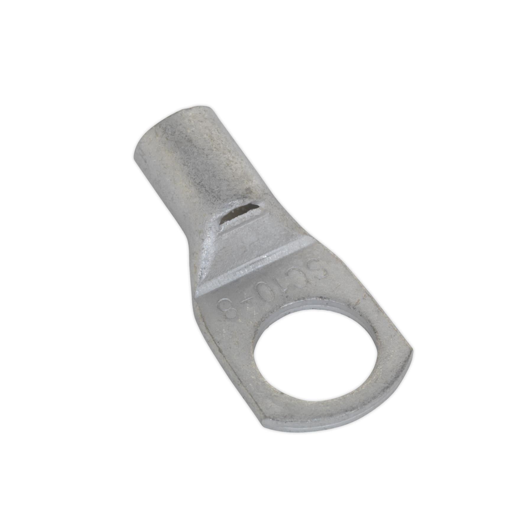 Copper Lug Terminal 50mm x 10mm Pack of 10. Sealey