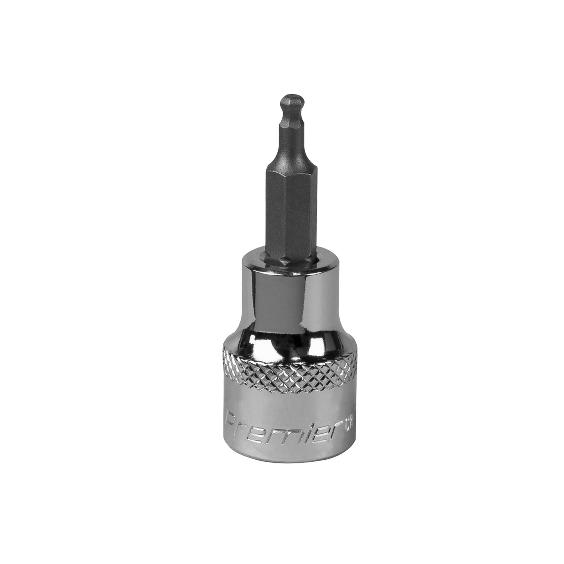 Sealey Ball-End Hex Socket Bit 3mm 3/8"Sq Drive Chrome Vanadium Steel