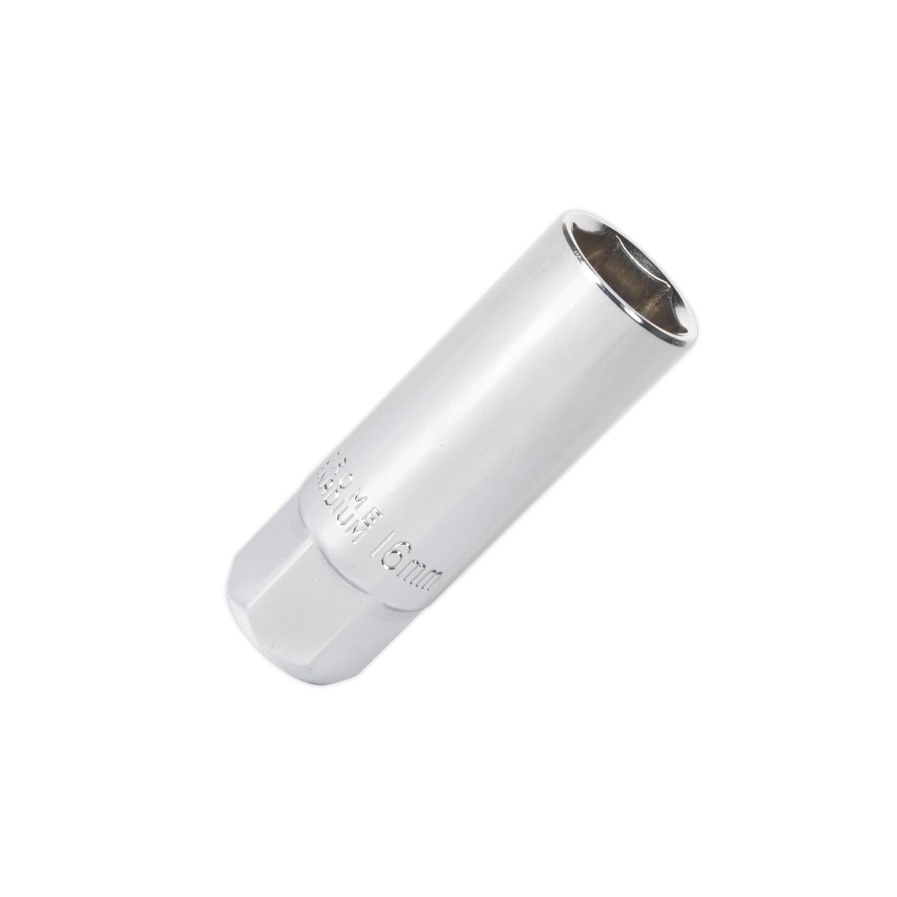 Sealey Spark Plug Socket 16mm 3/8"Sq Drive Magnetic