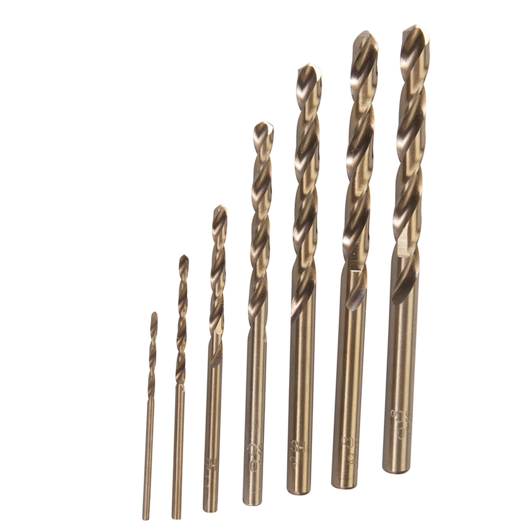7Pce Cobalt Drill Bits 1.5 To 6mm Hand Tools Power Drilling Quality New