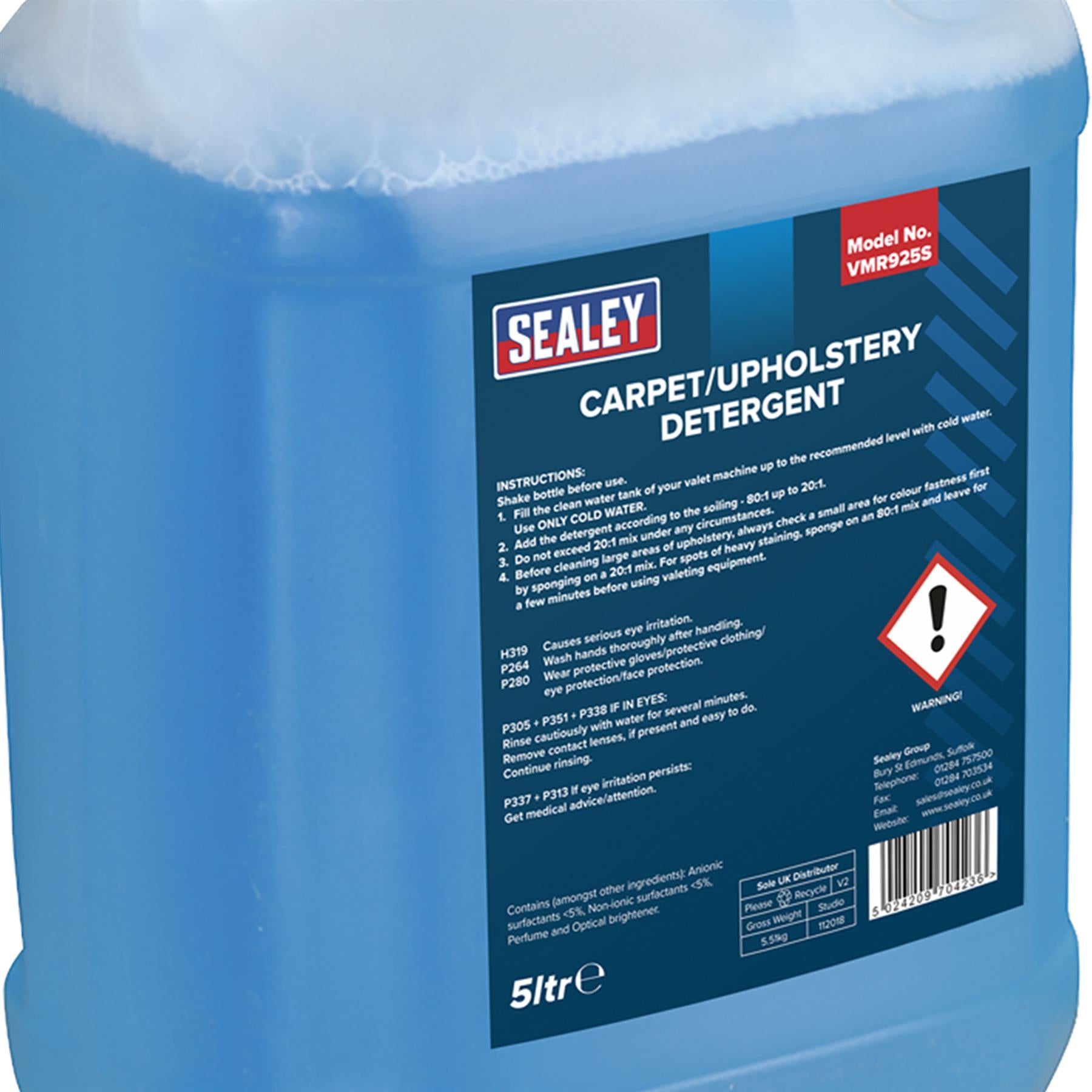 Sealey Carpet/Upholstery Detergent 5L