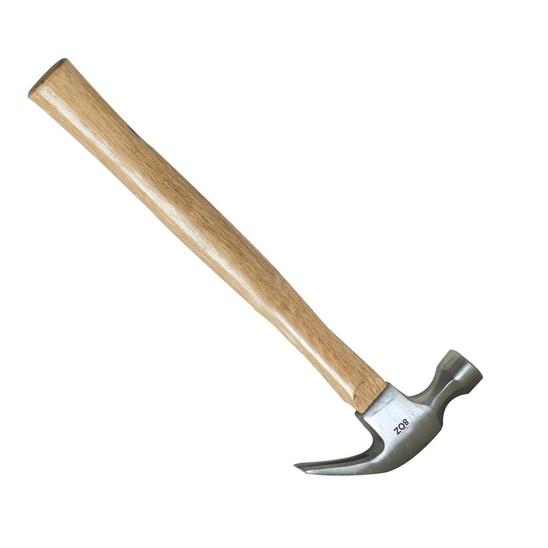Hardwood Claw Hammer - 8Oz (227G) Strong Forged Steel Nail Pulling DIY