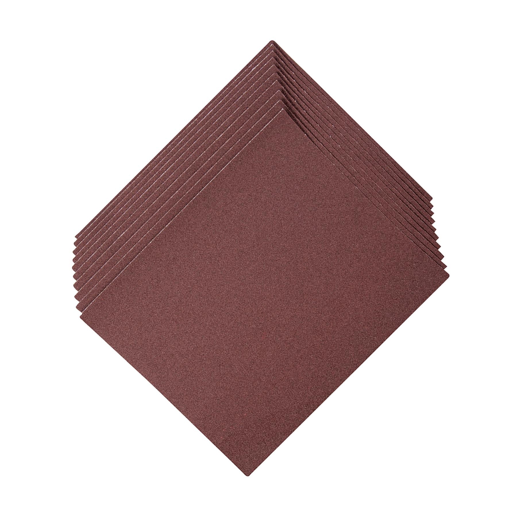 Emery Cloth Hand Sanding Sheets 10Pk Grit 120 Quality For Metal & Rust Removal